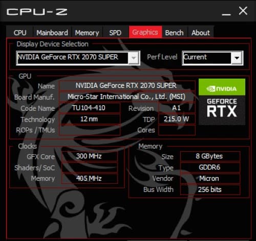 NVIDIA GeForce RTX 2070 Super 8GB GDDR6 Tested Excellent