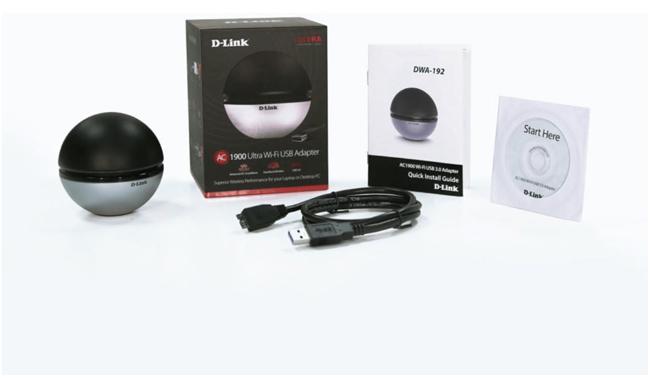 D-Link AC1900 Ultra Wi-Fi USB 3.0 Dual Band Wireless Network Adapter