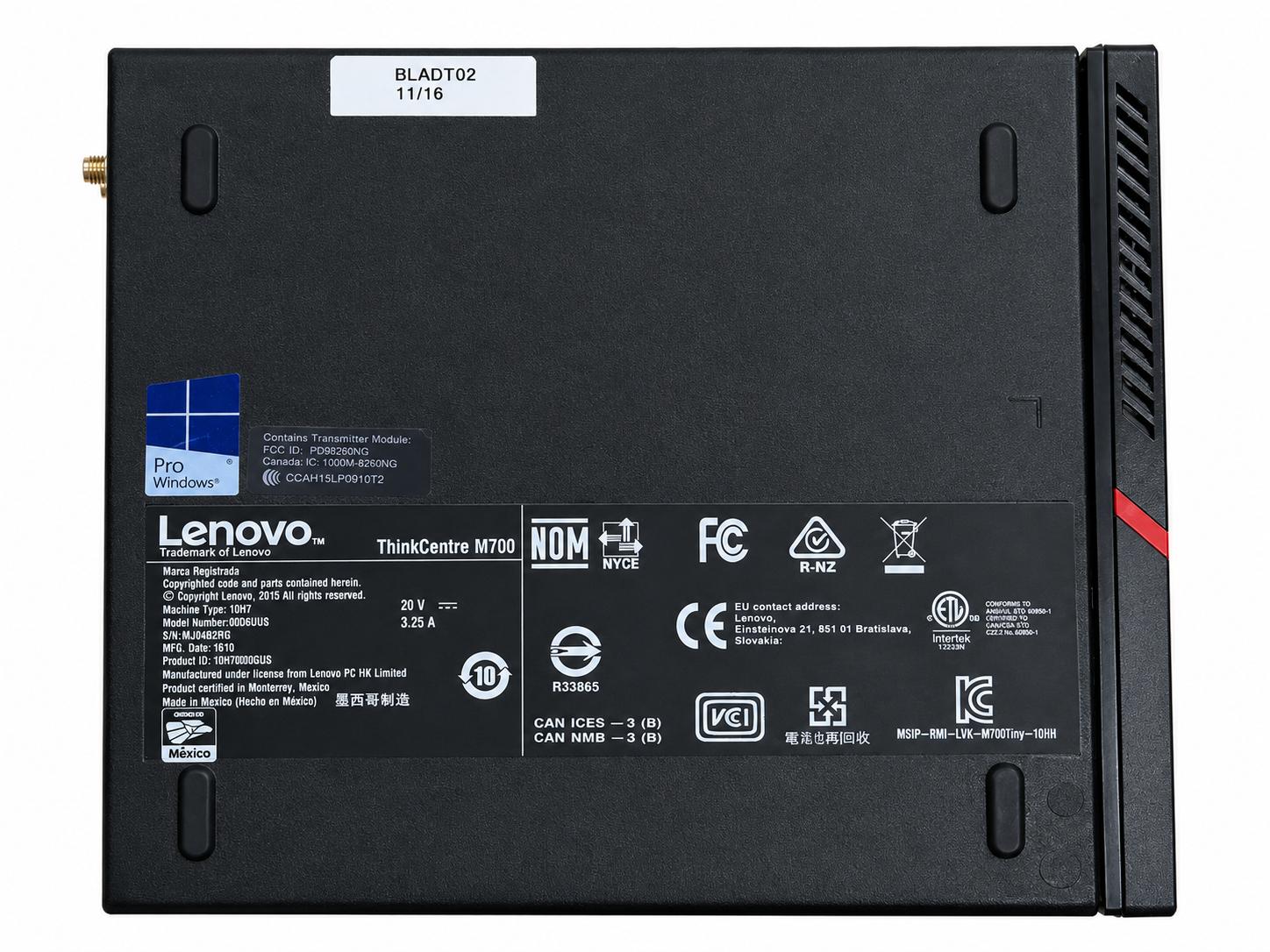 Lenovo ThinkCentre M700 Tiny PC 16gb of ram! 500gb, i5 6400t, newly activated Windows 10
