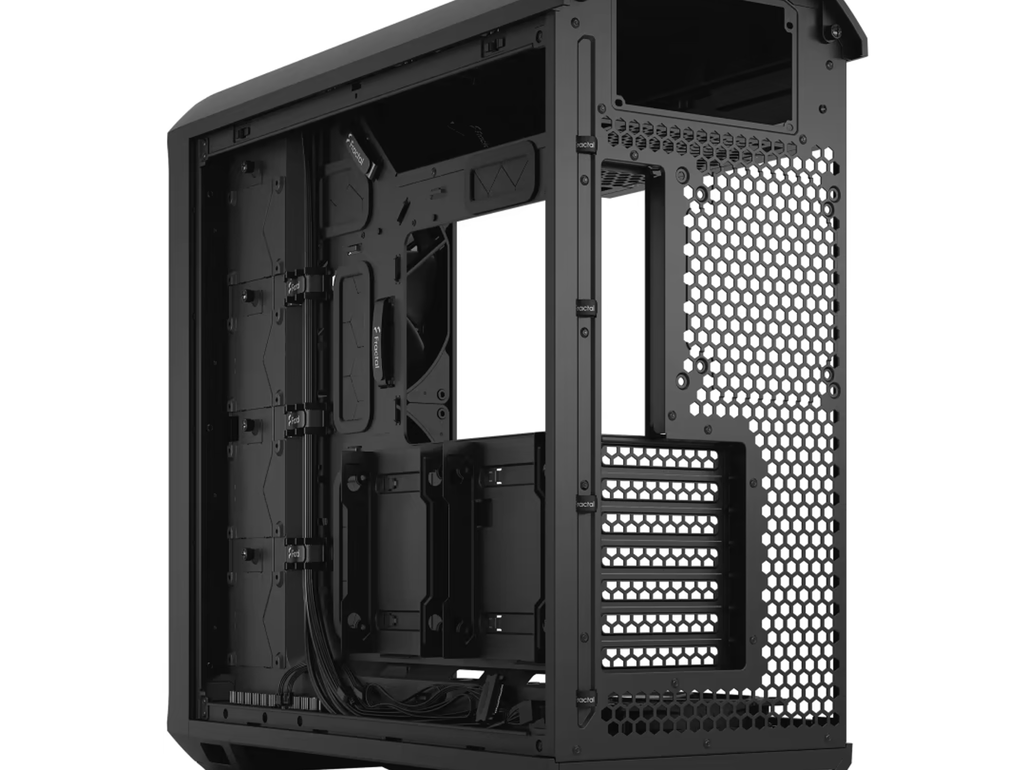 Fractal Design Torrent Black E-ATX Dark Tempered Glass Window High-Airflow Mid Tower Computer Case