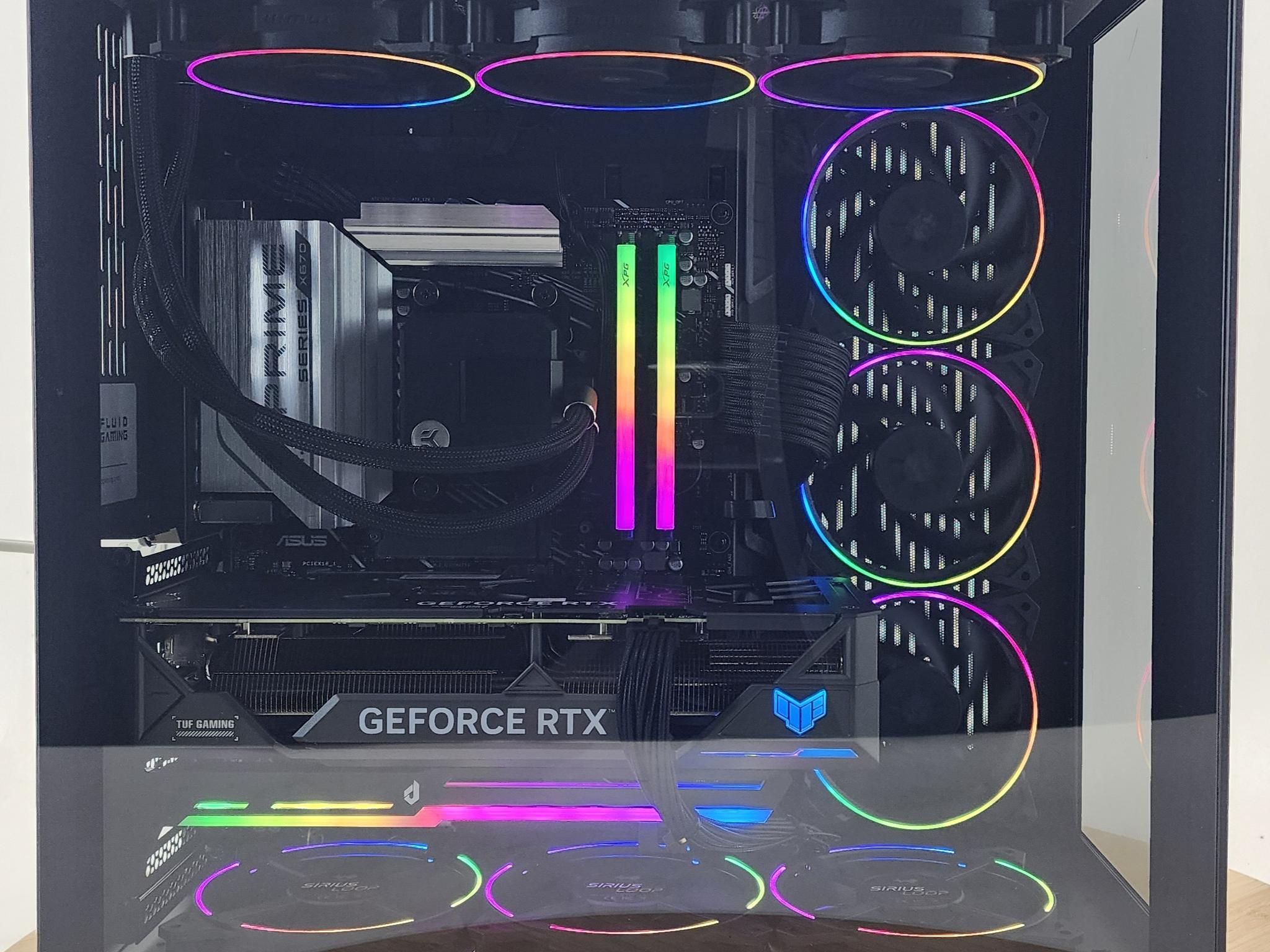 Gaming PC Ryzen 9 7950X3D 32GB RAM 1TB SSD RTX 4070 Ti 12GB Windows 11 Computer