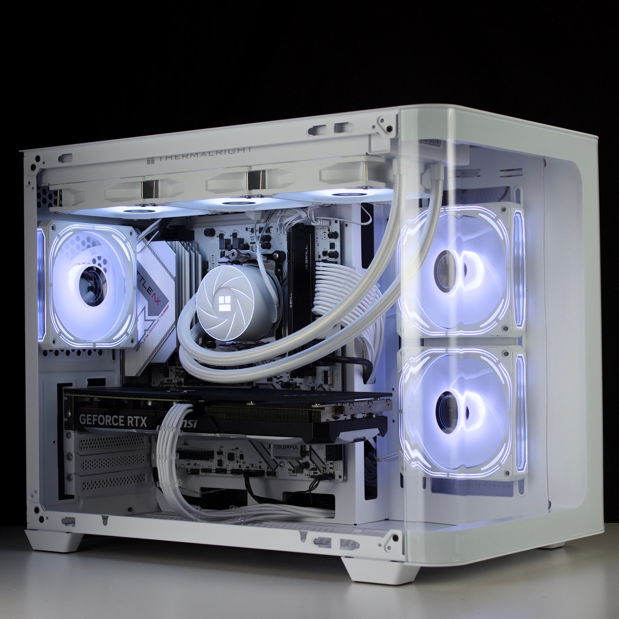 ❄️🧊💎- Whiteout 1440P Gaming PC | RTX 4070, Ryzen 5 7500F, 16GB RAM, 1TB SSD ❄️🧊💎