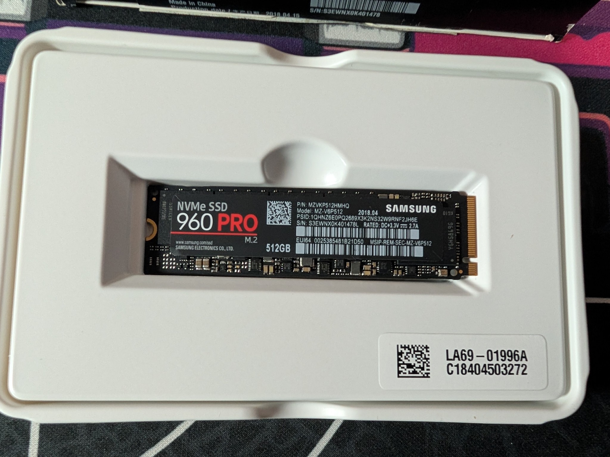 Samsung 960 Pro 512GB M.2 SSD