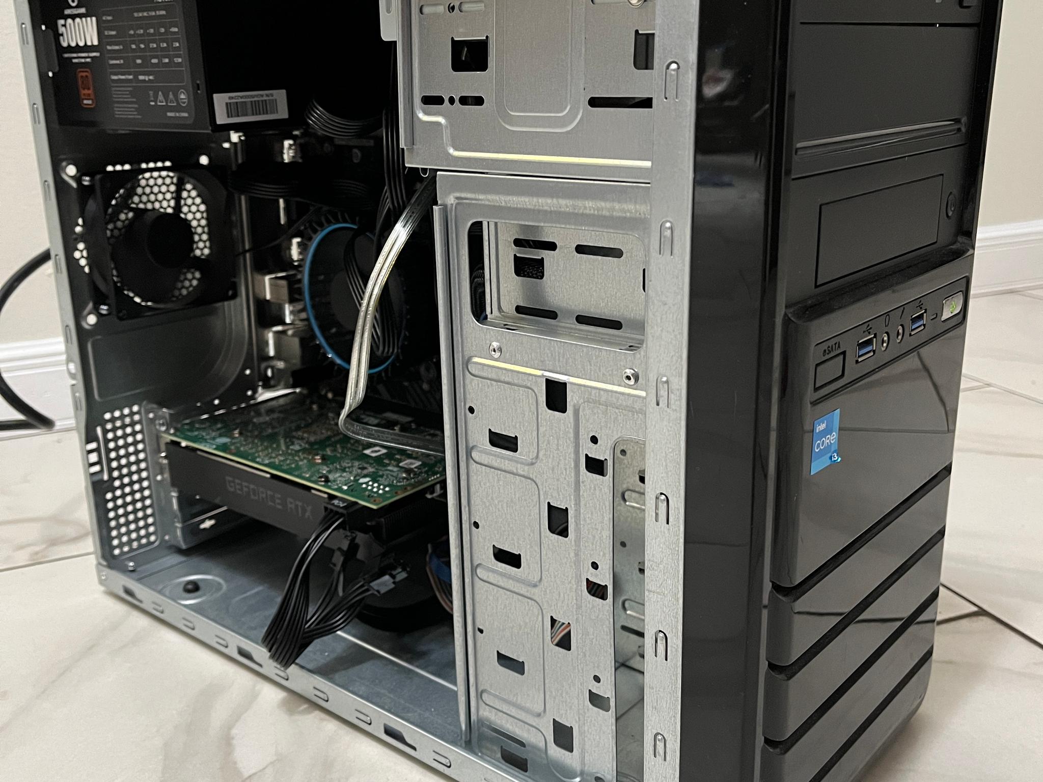 NVIDIA RTX 2060 SUPER, Intel Core i3-12100, 16GB RAM, 1TB SSD - Sleeper Office Gaming PC w/ Wi-Fi