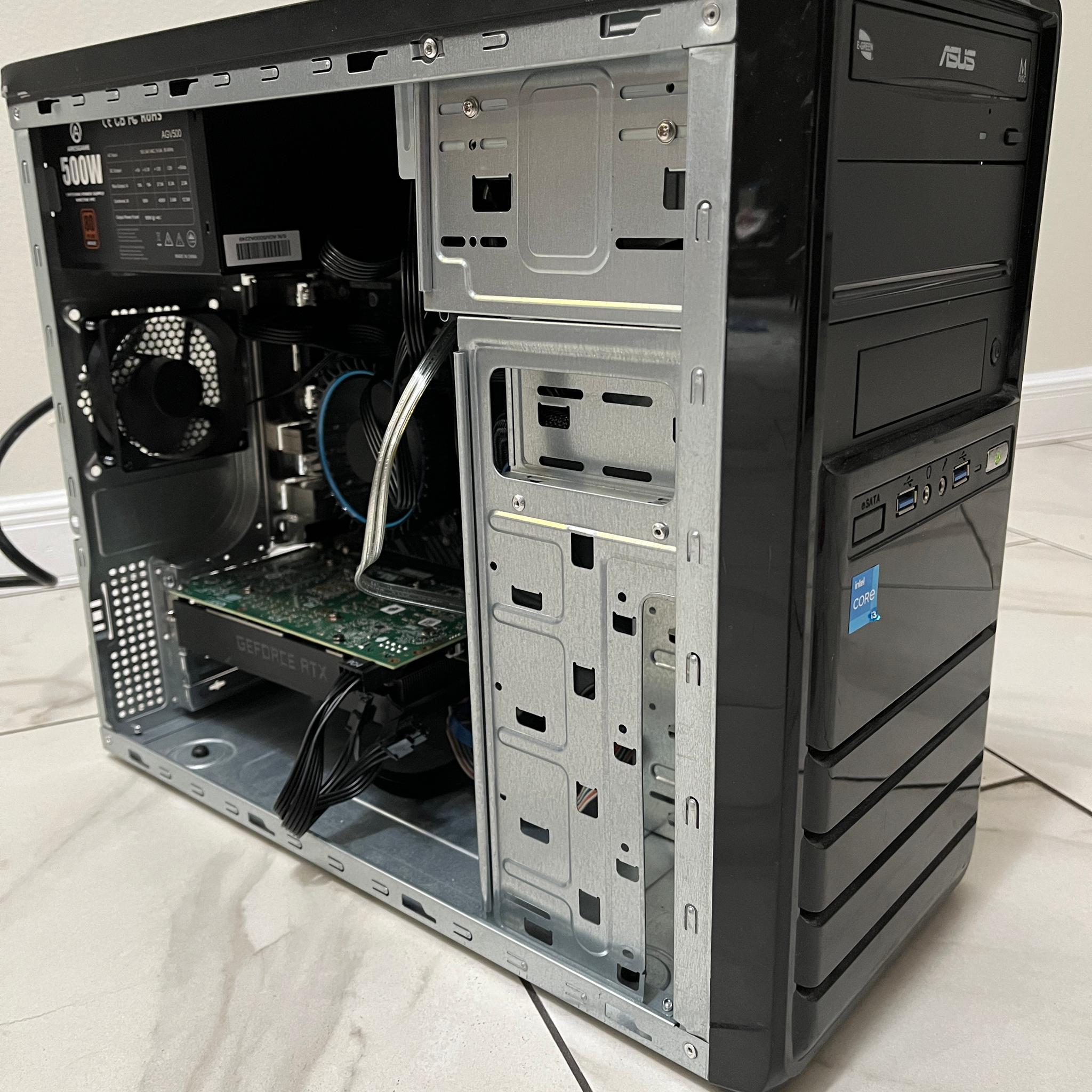 NVIDIA RTX 2060 SUPER, Intel Core i3-12100, 16GB RAM, 1TB SSD - Sleeper Office Gaming PC w/ Wi-Fi