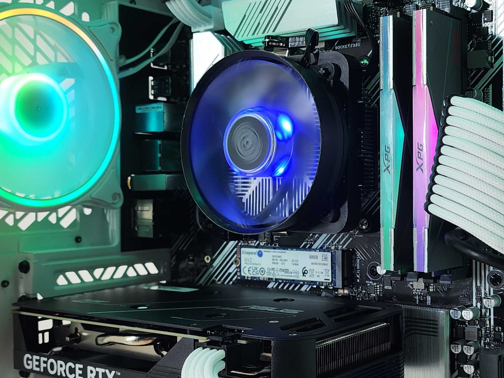 Gaming PC Ryzen 7 5700X 16GB RAM 500GB SSD RTX 4060 8GB Windows 11 Computer