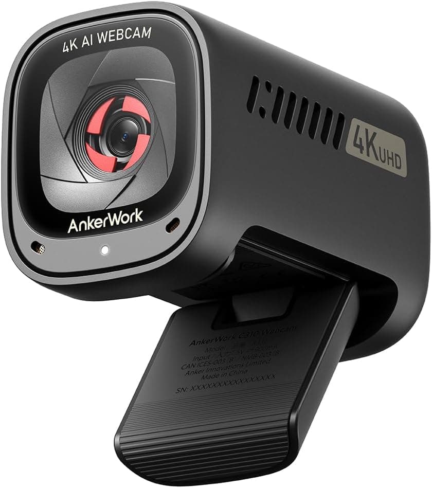4K Webcam C310, 12 Megapixel, AI Auto Focus