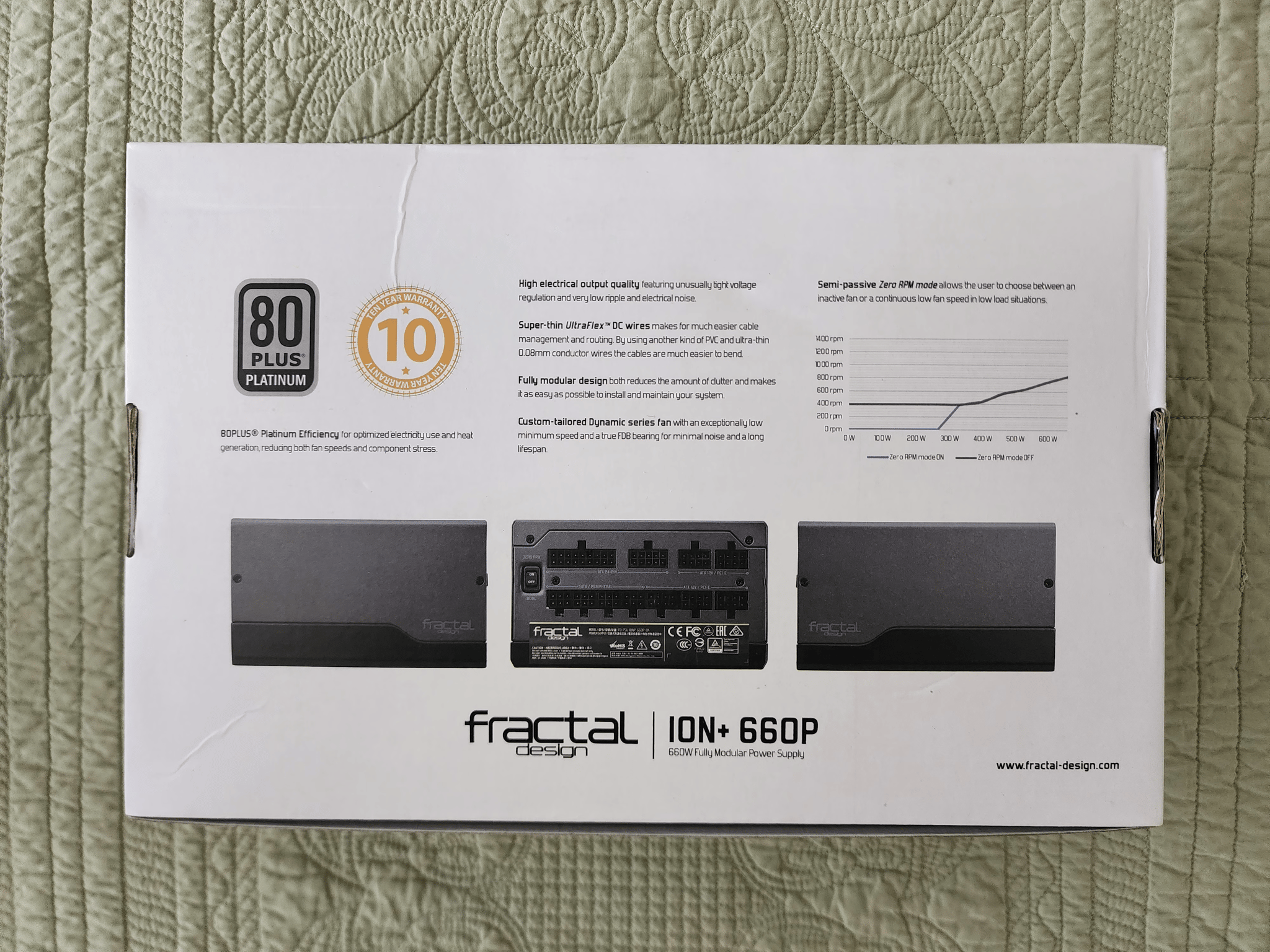 |SEALED| Fractal Design Ion+ 660W 80+ Platinum Certified Fully Modular ATX Power Supply