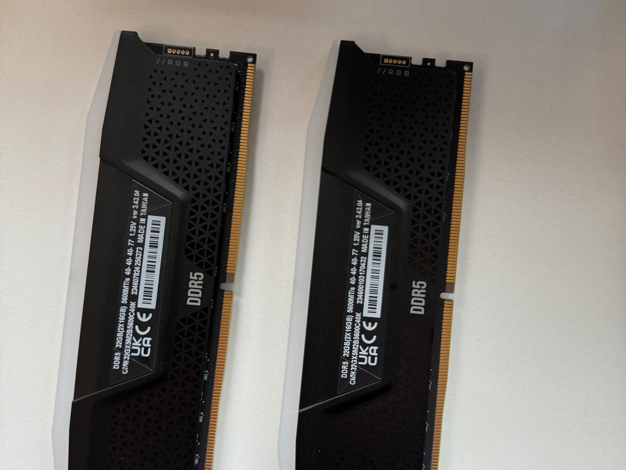 Corsair  vengeance 32 GB DDR5 5600MT/s
