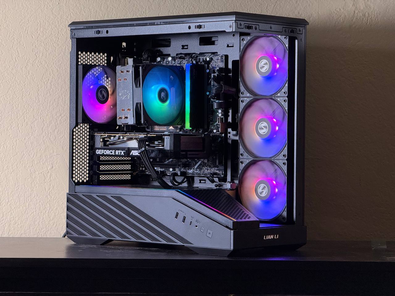 FREE SHIPPING 🖤🌈 Black RGB Gaming PC | RTX 5060 | Intel Core i7-14700F | 1 TB NVME | 16 GB RAM🌈🖤