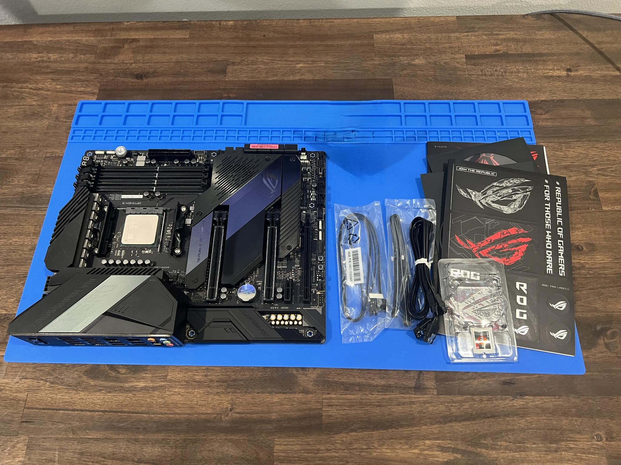 ASUS ROG CROSSHAIR VIII MOTHERBOARD INCLUDES AMD RYZEN 9 5900X PROCESSOR