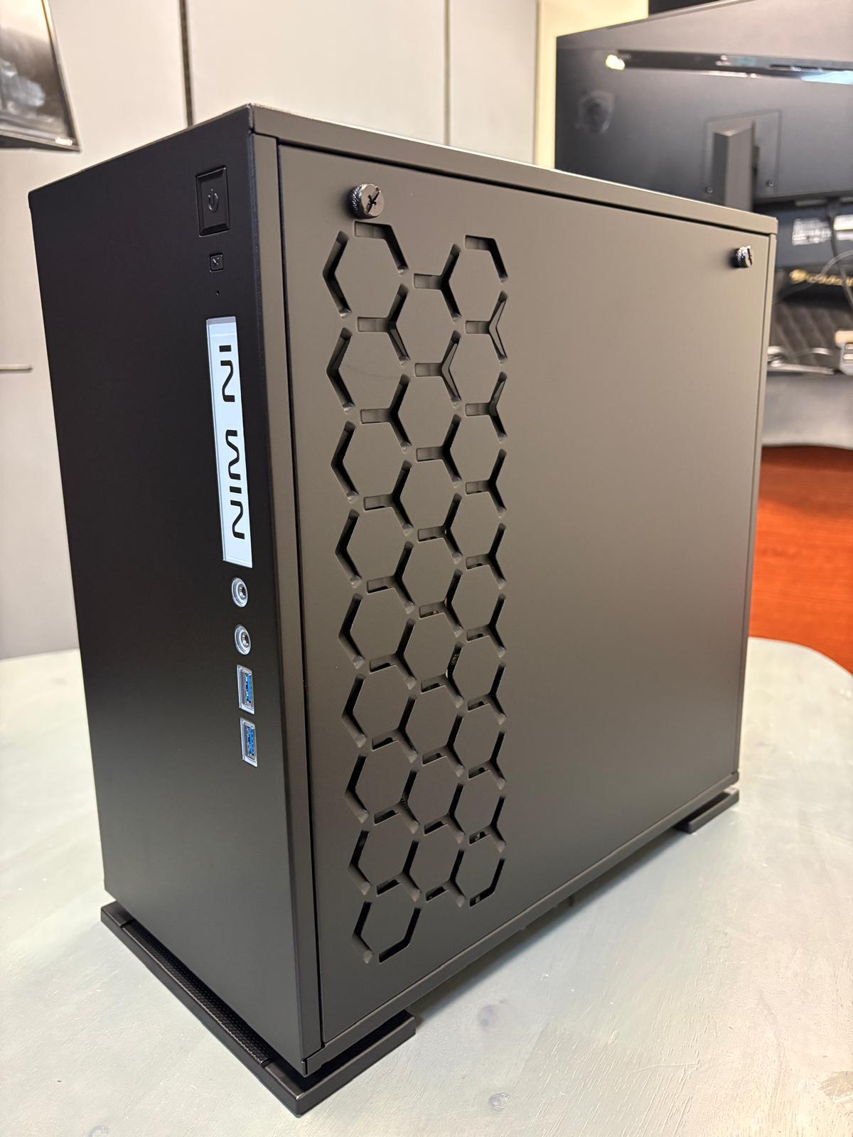 InWin 301 Black Tempered Glass -Micro ATX Tower Gaming Computer Case - OPEN BOX