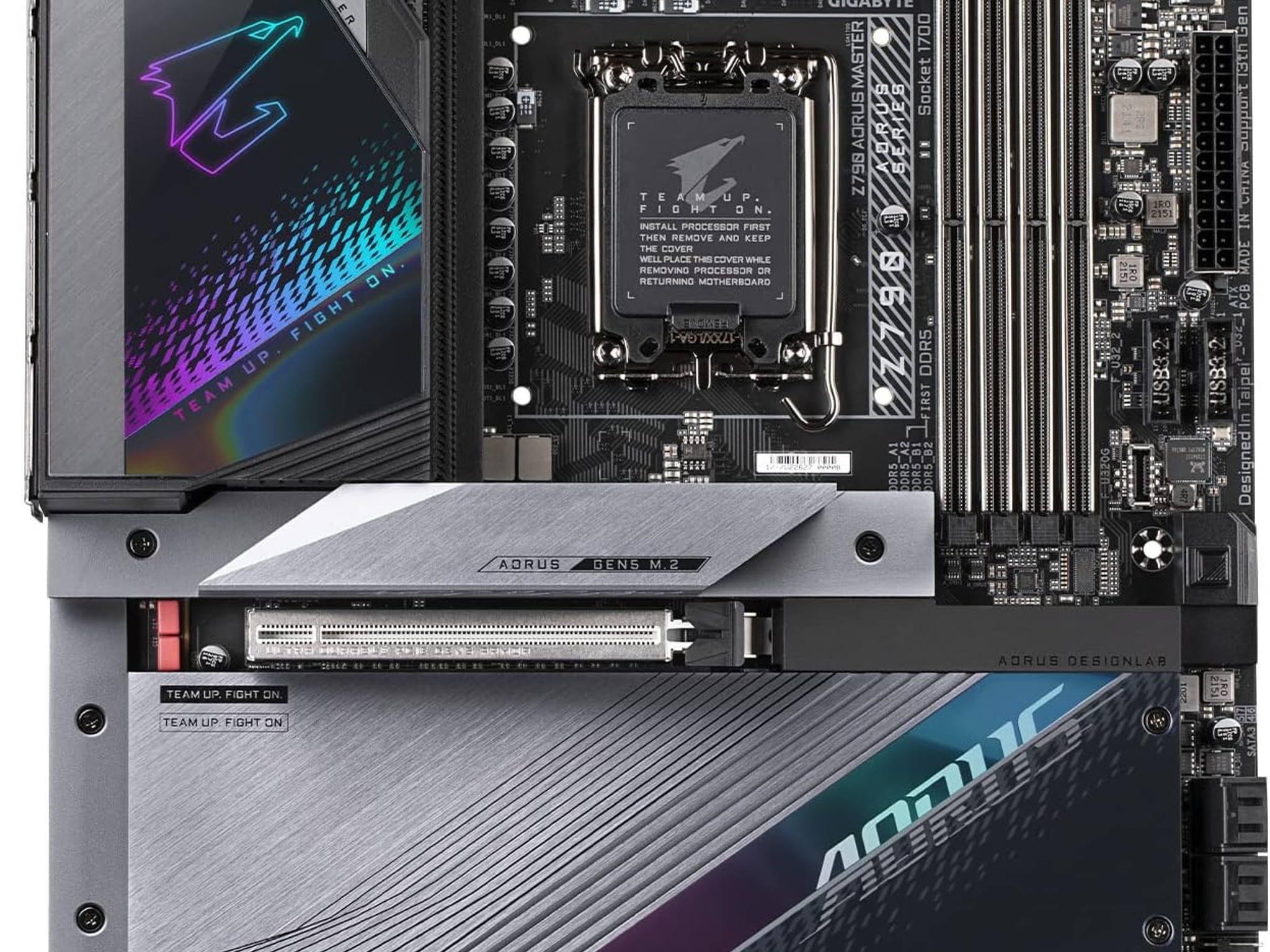 GIGABYTE Z790 AORUS Master EATX Motherboard with DDR5, PCIe 5.0, WiFi 6E, 10GbE LAN, Q-Flash Plus