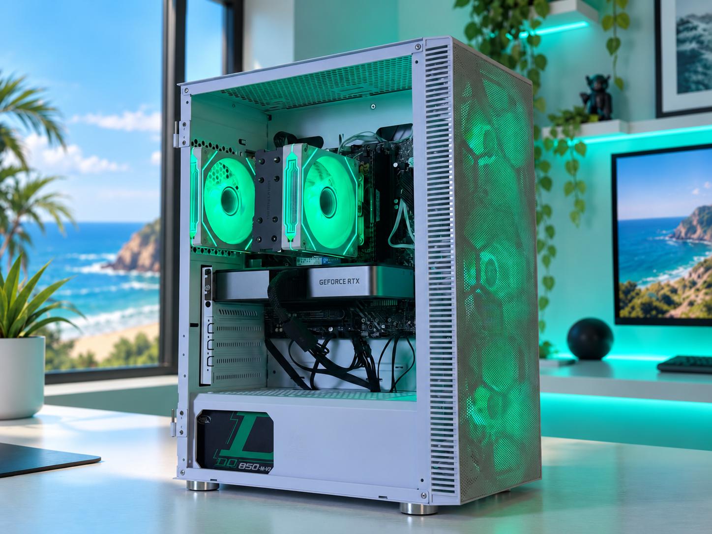 🌴🌊 SEASIDE Gaming PC | RTX 3070 | I5-12600K | 32GB RAM | 1TB NVME | WiFi & BT | FREE SHIPPING