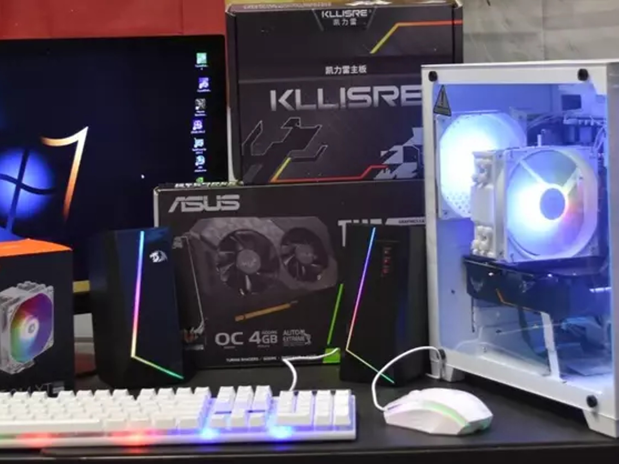 GAMING PC INTEL XEON 16 GB RAM GTX 1650 OC 4GB 1TR NVME SPEAKERS +KEYBOARD MOUSE