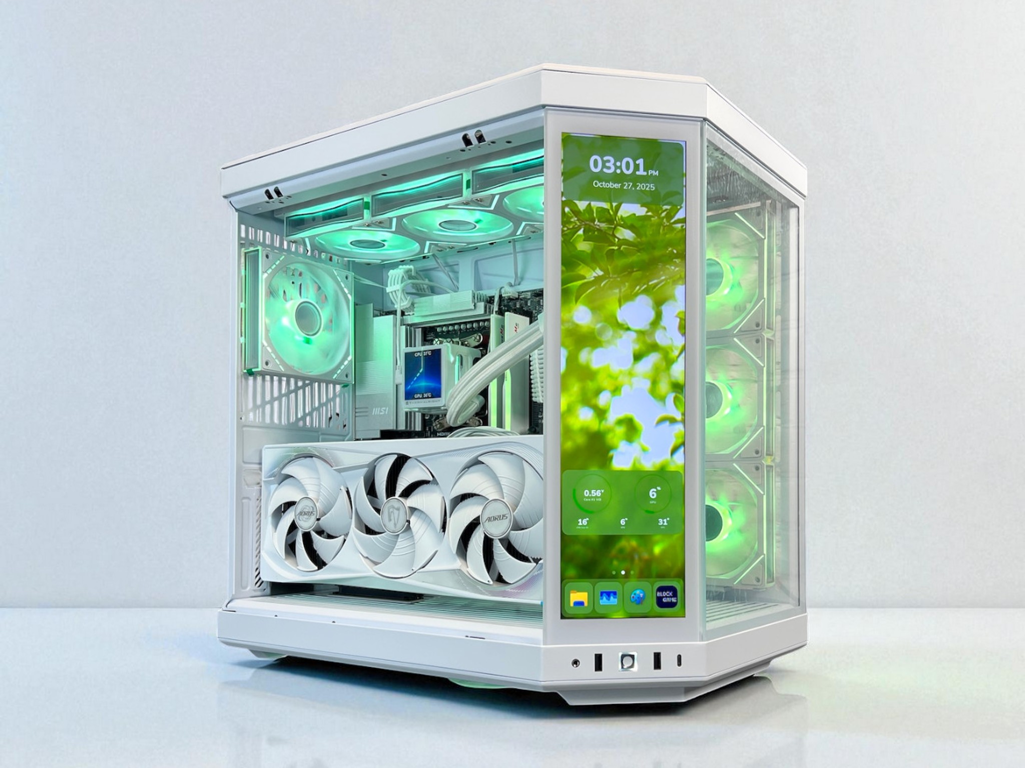 The Touch👈 RTX 5080 Master ICE ❄️ Ryzen 7 9800X3D ❄️ 64GB RAM ❄️ 4TB M.2 ❄️ WIFI 7 🎮 Game Bundle