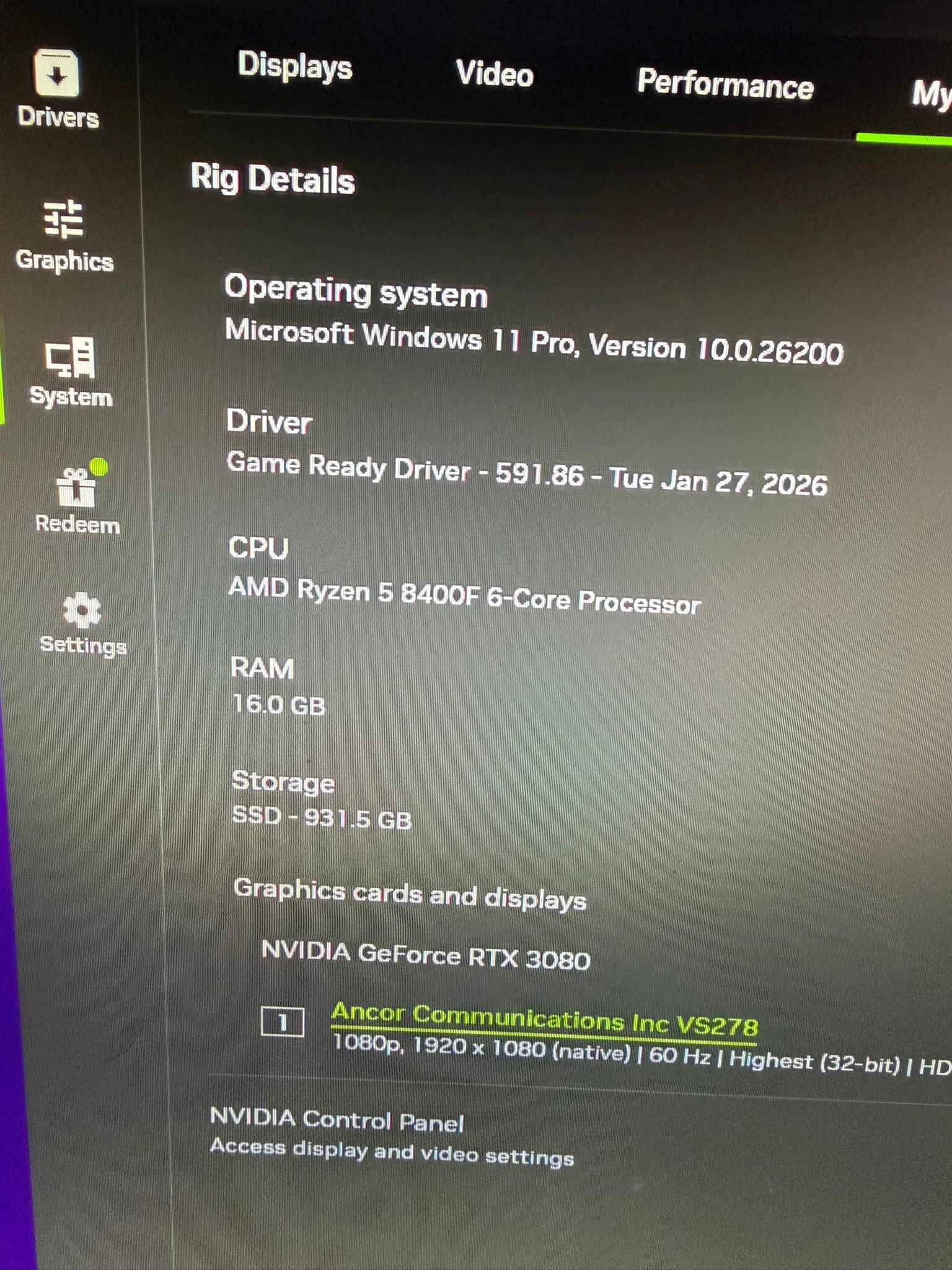 RTX 3080 | Ryzen 5 8400F | Gaming PC | 16GB DDR5 | WIFI