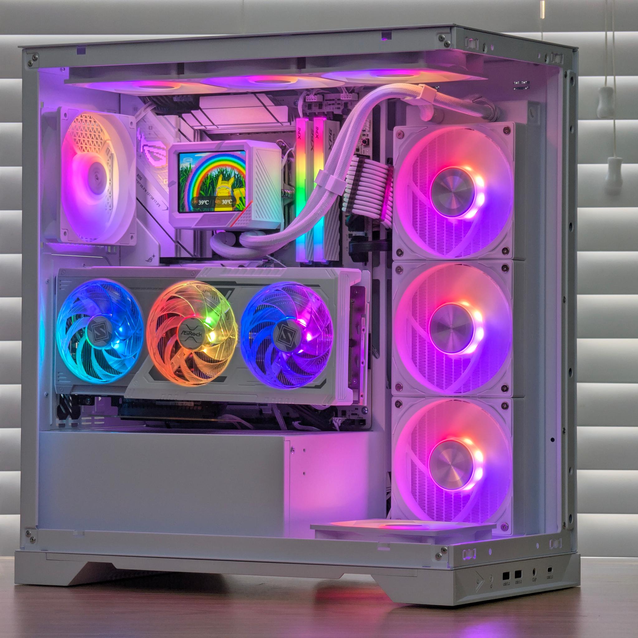 🌈🖤Ryzen 7 9800x3D | RX 9070 XT | 32GB DDR5 | 2TB SSD | Gaming PC🖤🌈