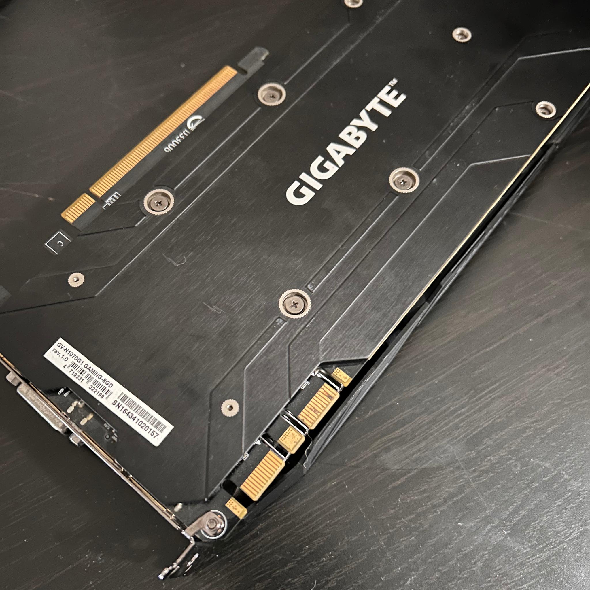 gigabyte gtx1070 nvidia triple fan G1 gaming 8GB budget PC