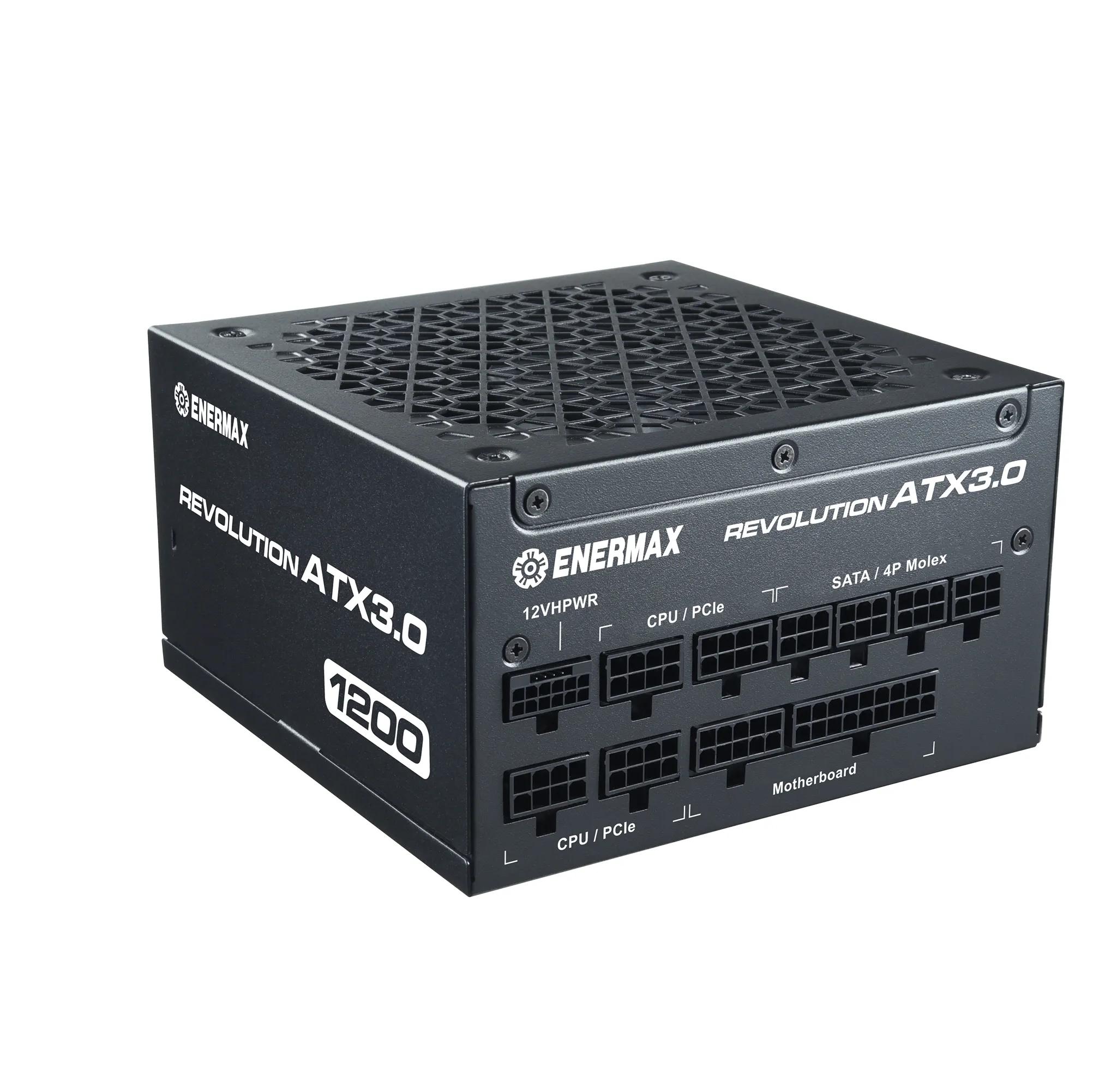 ENERMAX REVOLUTION ATX 3.0 1200W, 80+ Gold Full Modular, ATX 3.0, 600W PCIe 5.0 12VHPWR Connectors