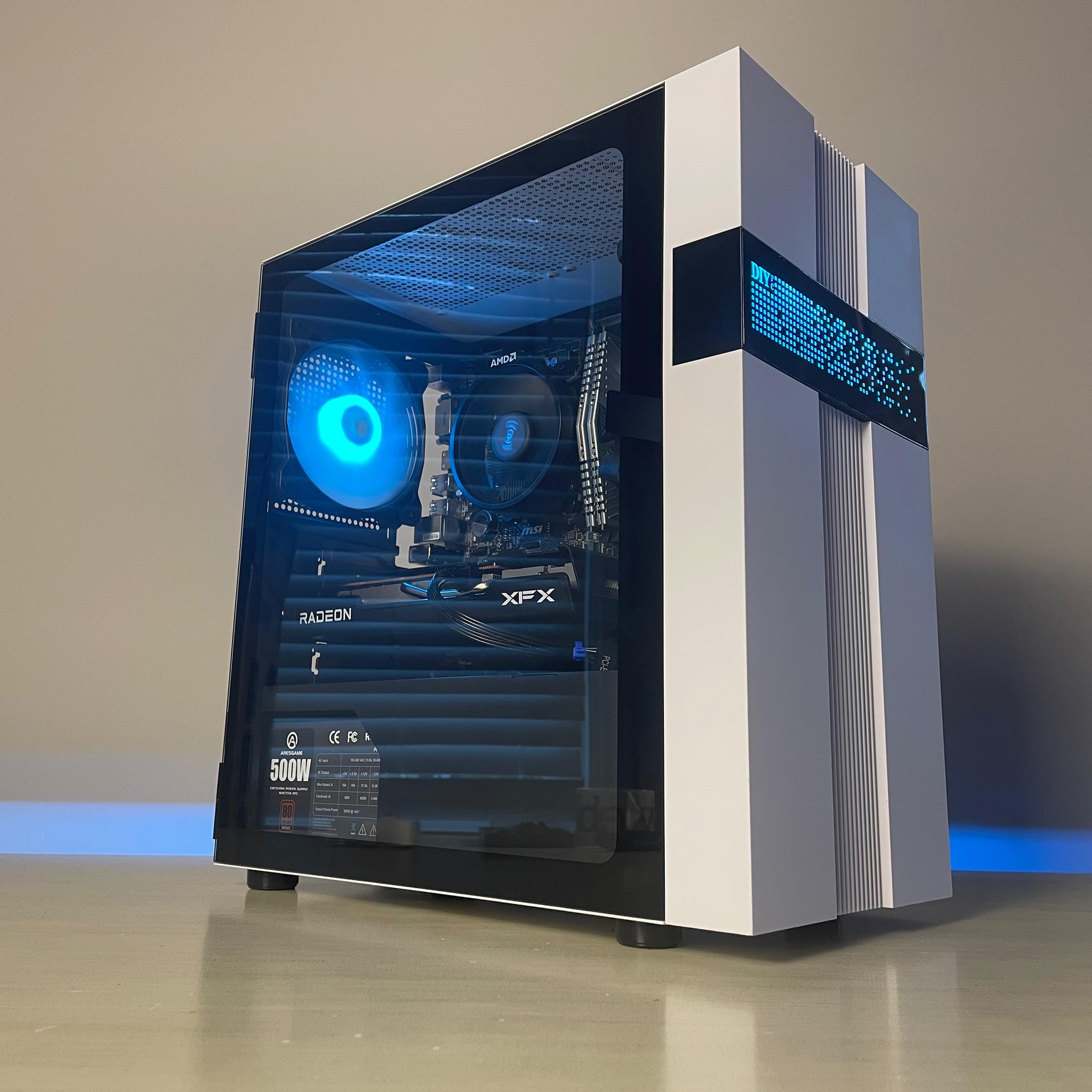 Custom Gaming Desktop PC Ryzen 5 | Rx 6500xt | 16GB Ram | 256gb Ssd | RGB fans |