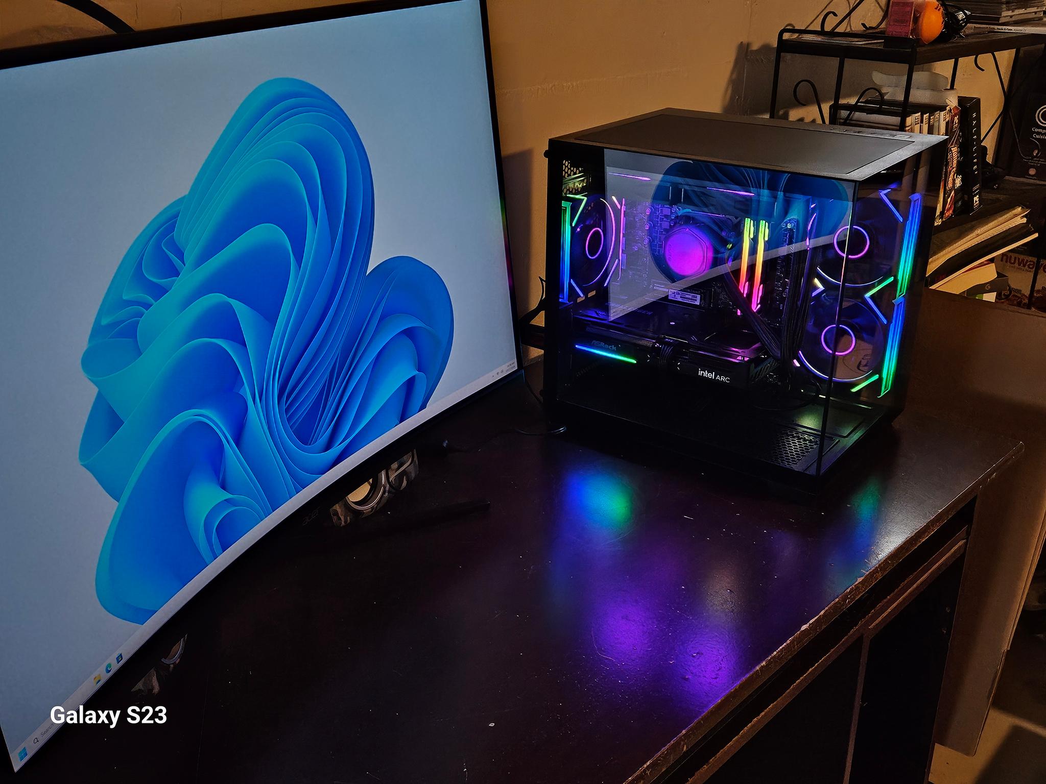 🔥 RYZEN 5 5600X + INTEL ARC B570 10GB | 32GB RGB RAM | 1TB NVMe SSD | 240MM LIQUID COOLING 🔥