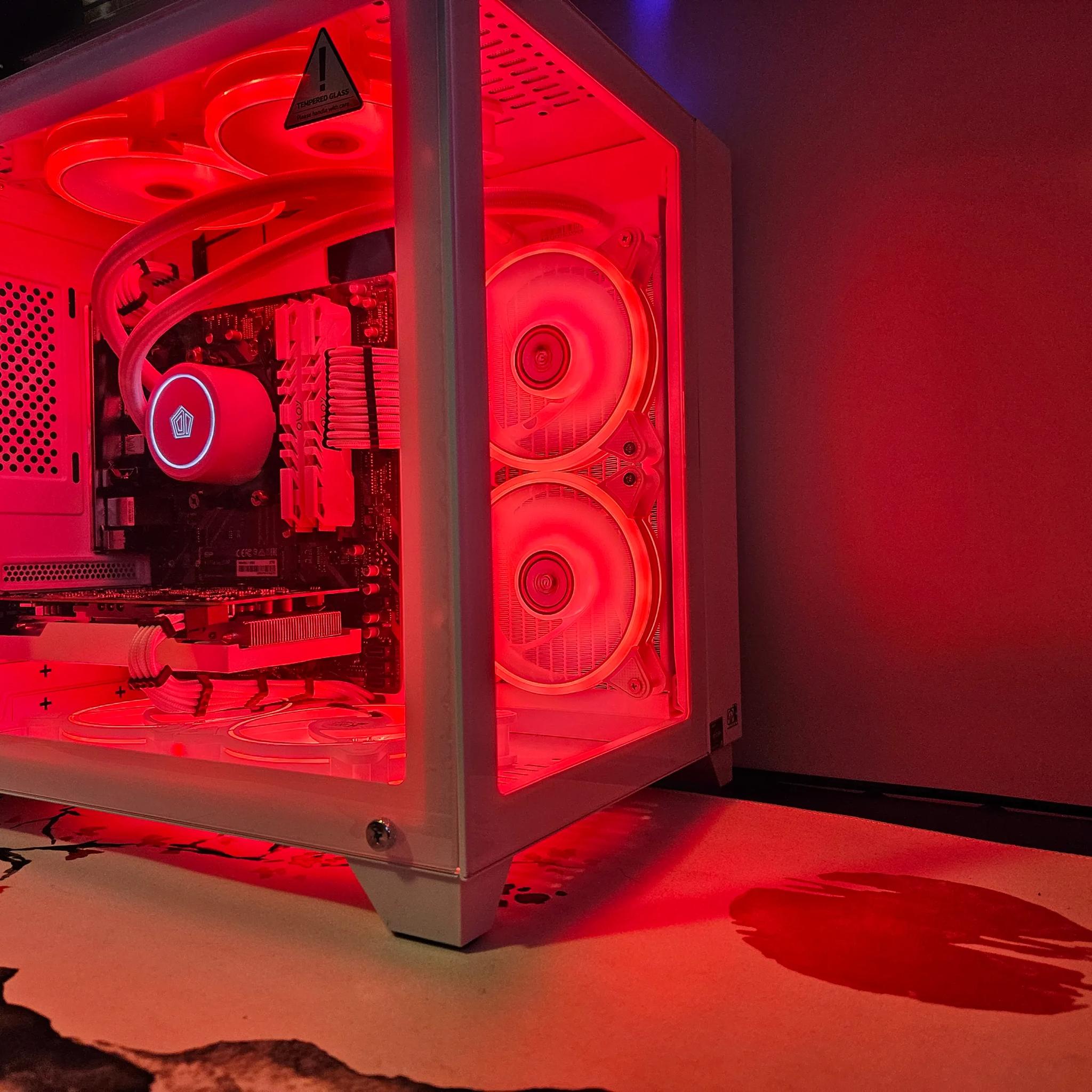 Liquid Cooled Frosty Gaming Rig Ryzen 5 / 32GB / 2TB / RX6600