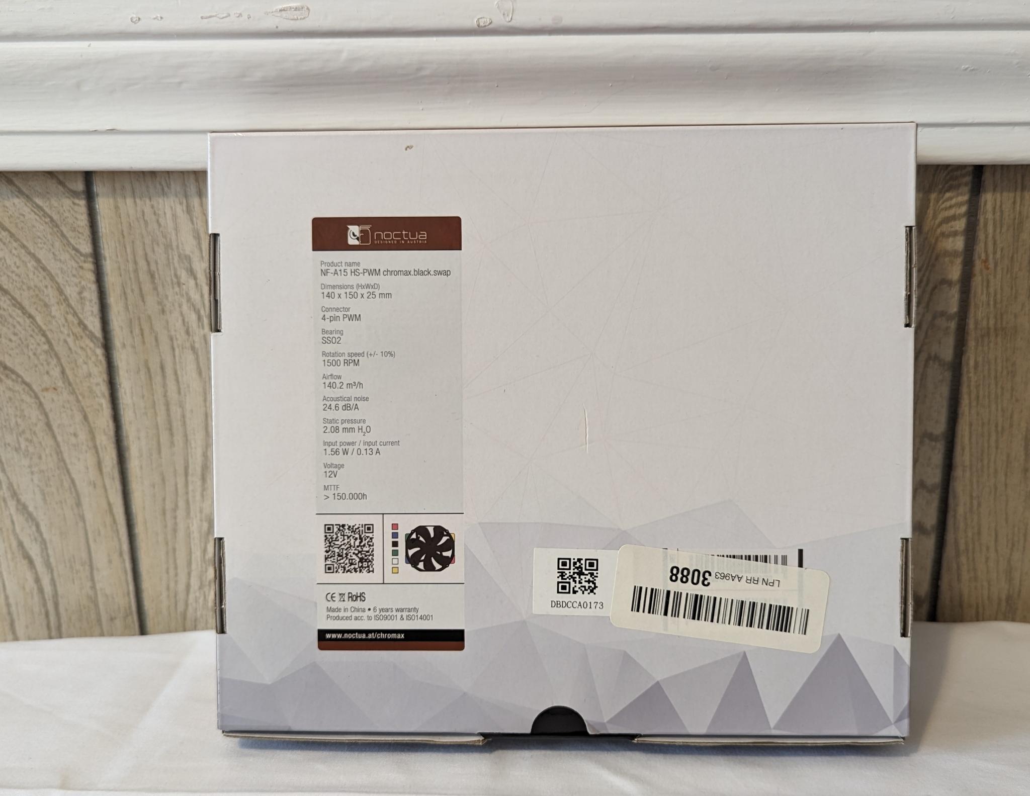 Noctua NF-A15 HS-PWM Chromax.Black.Swap Case/Heatsink upgrade Fans 140mm x 150mm x 25mm