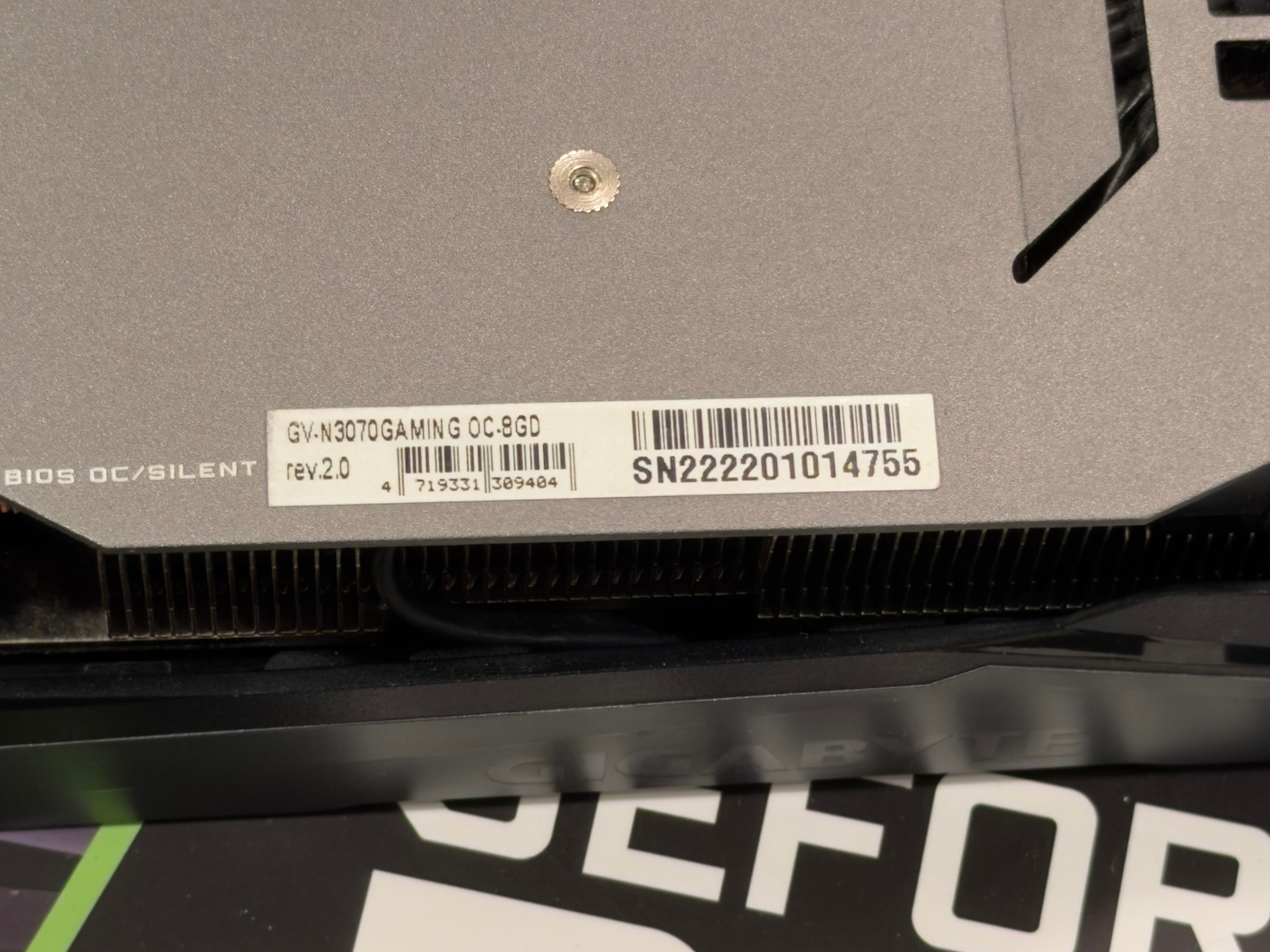 Gigabyte 3070 GPU
