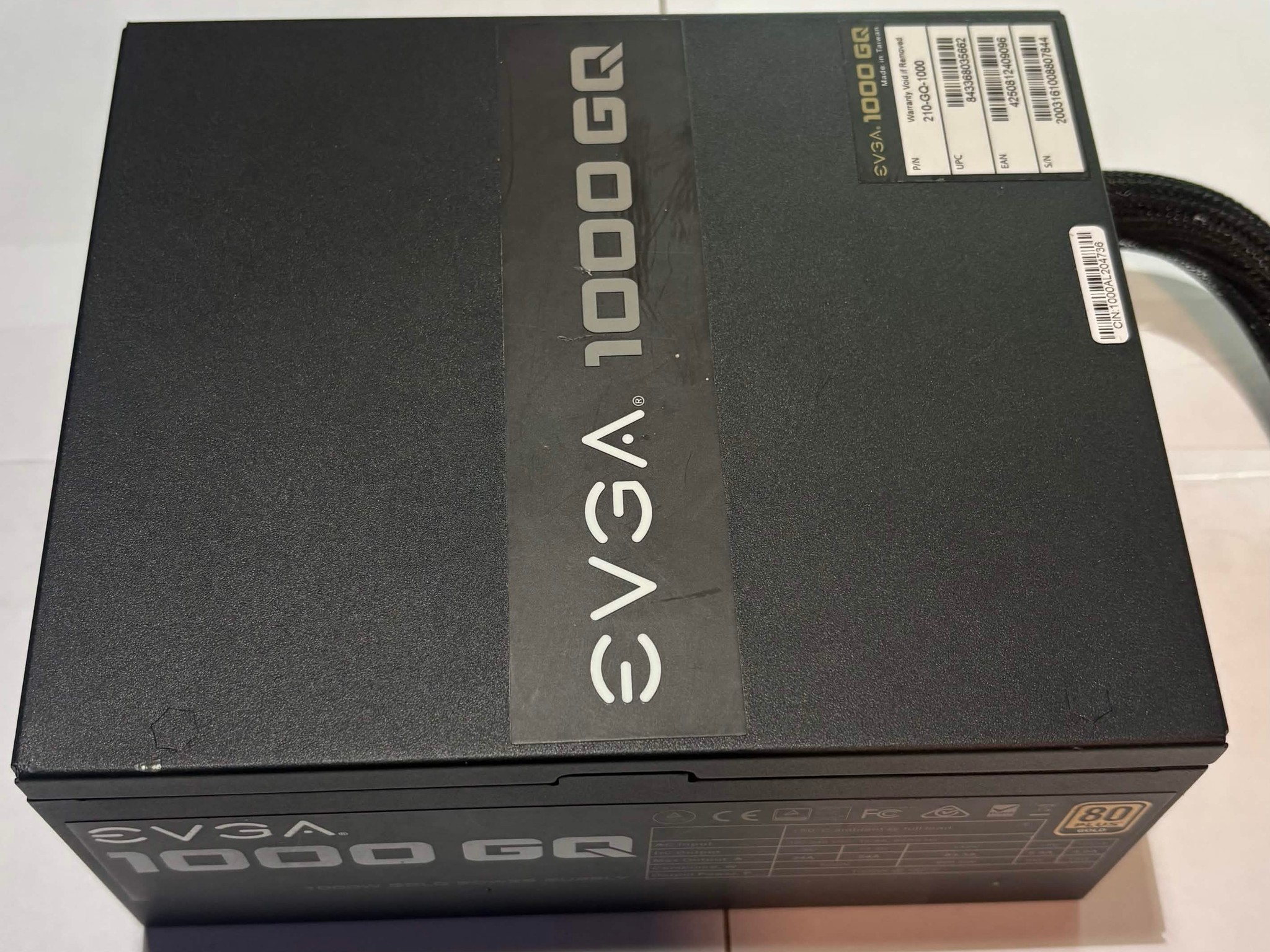 EVGA 1000 GQ | 1000W 80+ Gold Semi-Modular Power Supply