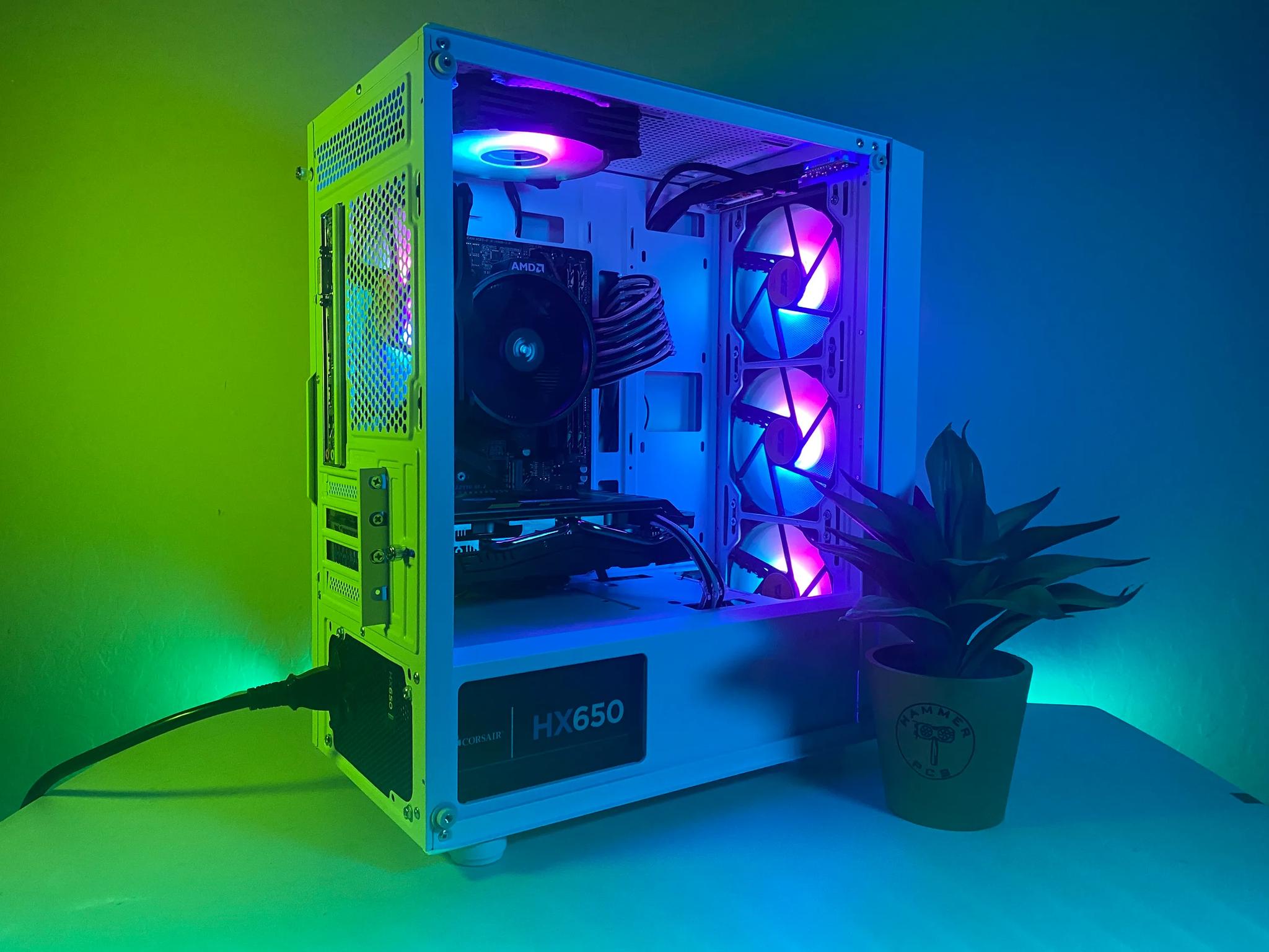 🪞Custom Built White RGB Gaming PC🪞| Fortnite, Valorant, CoD, Rainbow 6, GTA, Minecraft, and more!
