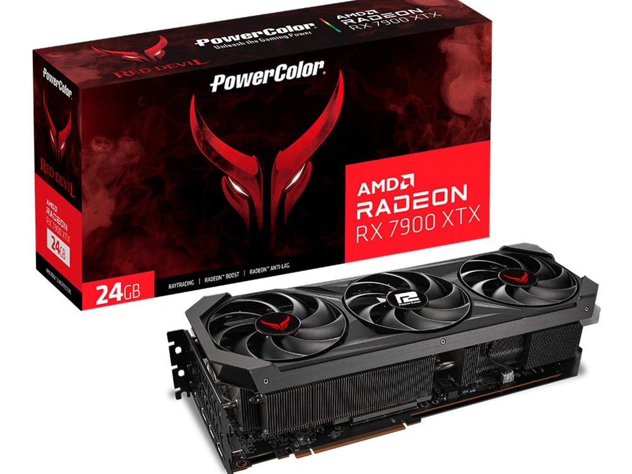 PowerColor AMD Radeon RX 7900 XTX Red Devil Overclocked Triple Fan 24GB GDDR6 PCIe 4.0 Graphics Card