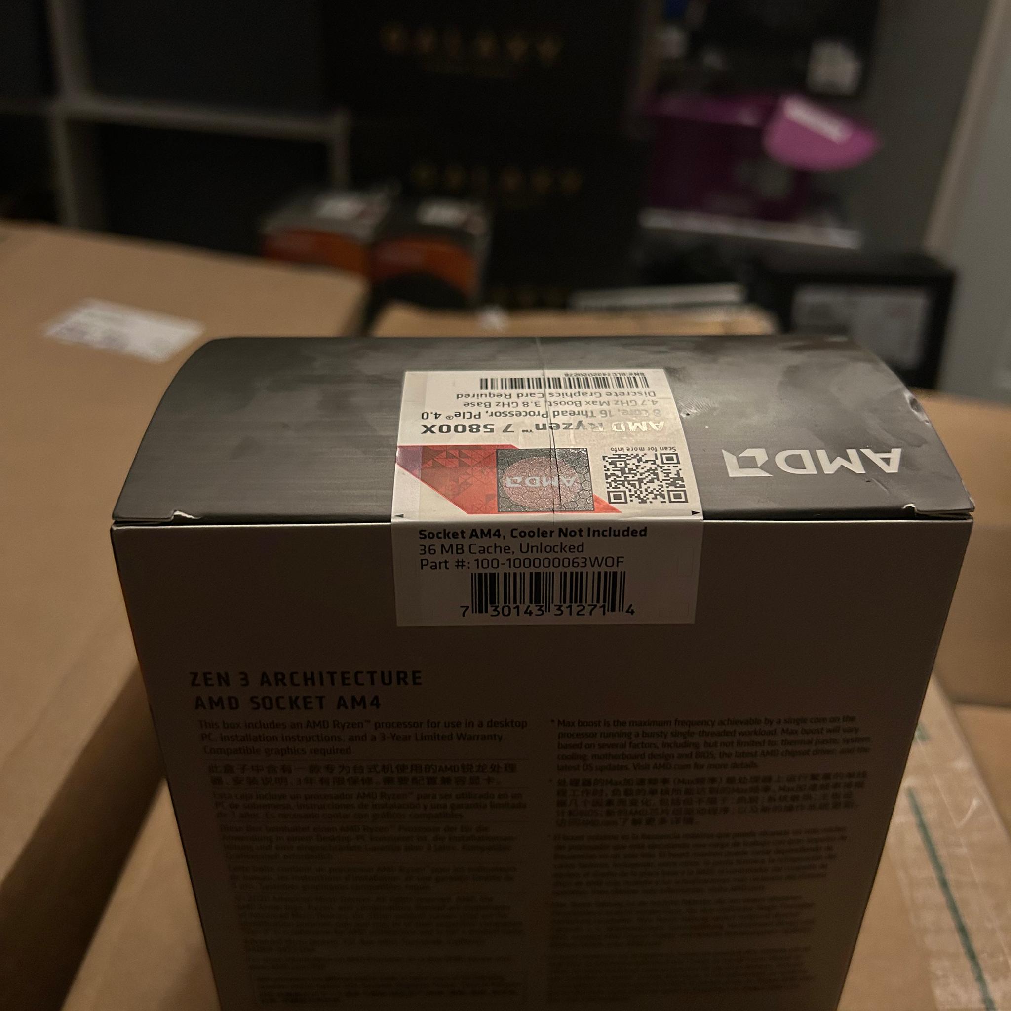 [BNIB] AMD Ryzen 7 5800X (8 Cores / 16 Threads) Processor
