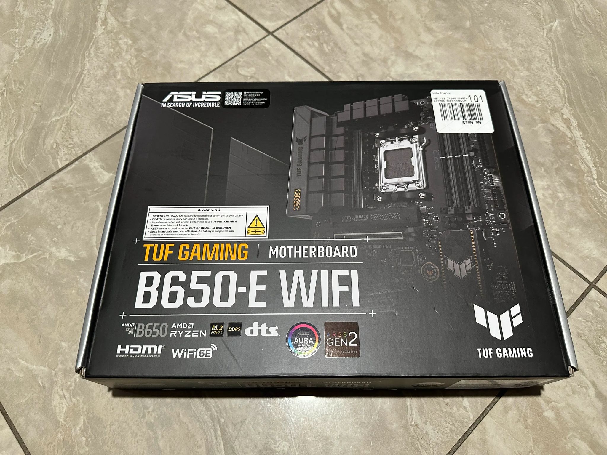 ASUS B650-E TUF Gaming WiFi AMD AM5 ATX Motherboard