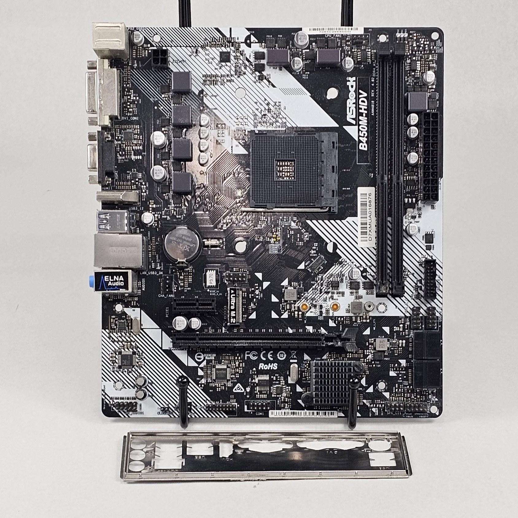 ASRock B450M-HDV AMD AM4 DDR4 mATX Motherboard