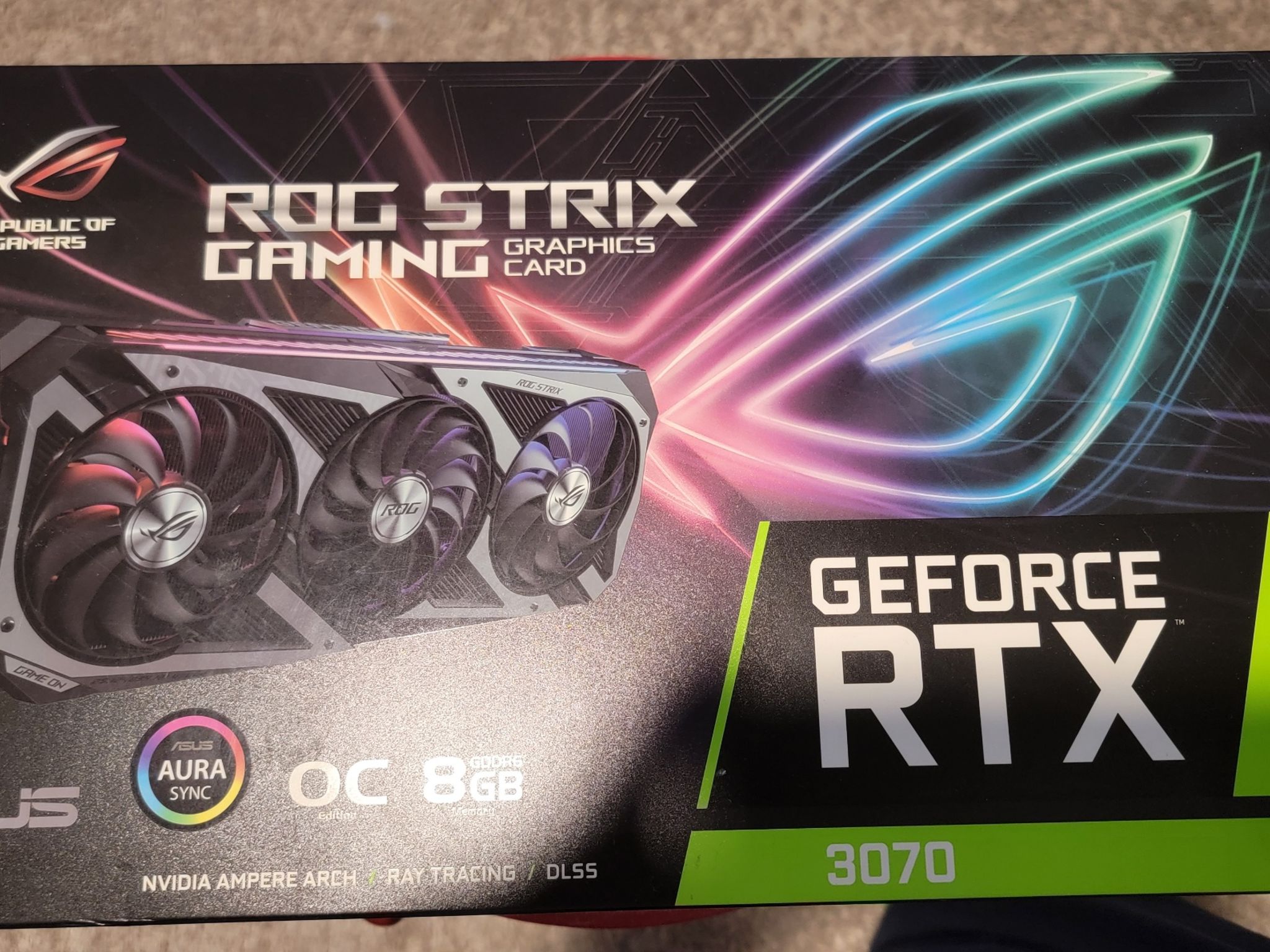 ROG Strix 3070 OC 8GB Aura Sync