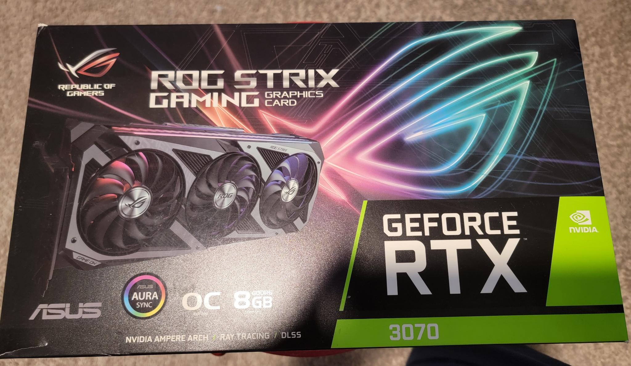 ROG Strix 3070 OC 8GB Aura Sync