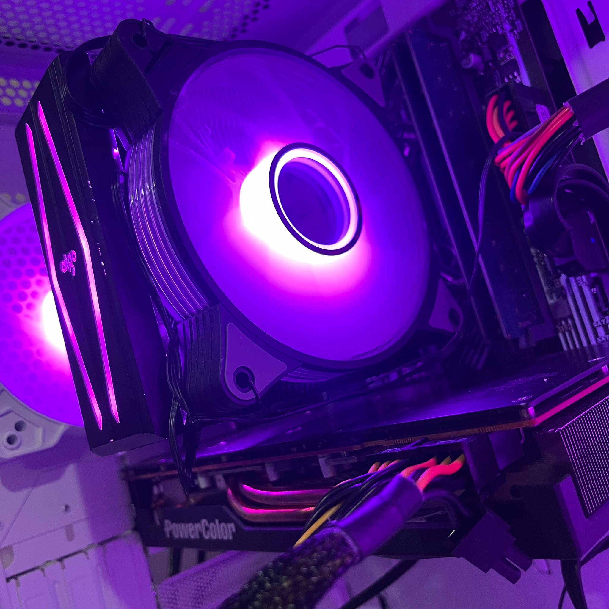 ALL WHITE 1080p/1440p Streaming/Gaming PC | RX 5700XT, Intel i7 10700, 512GB SSD, 32GB DDR4