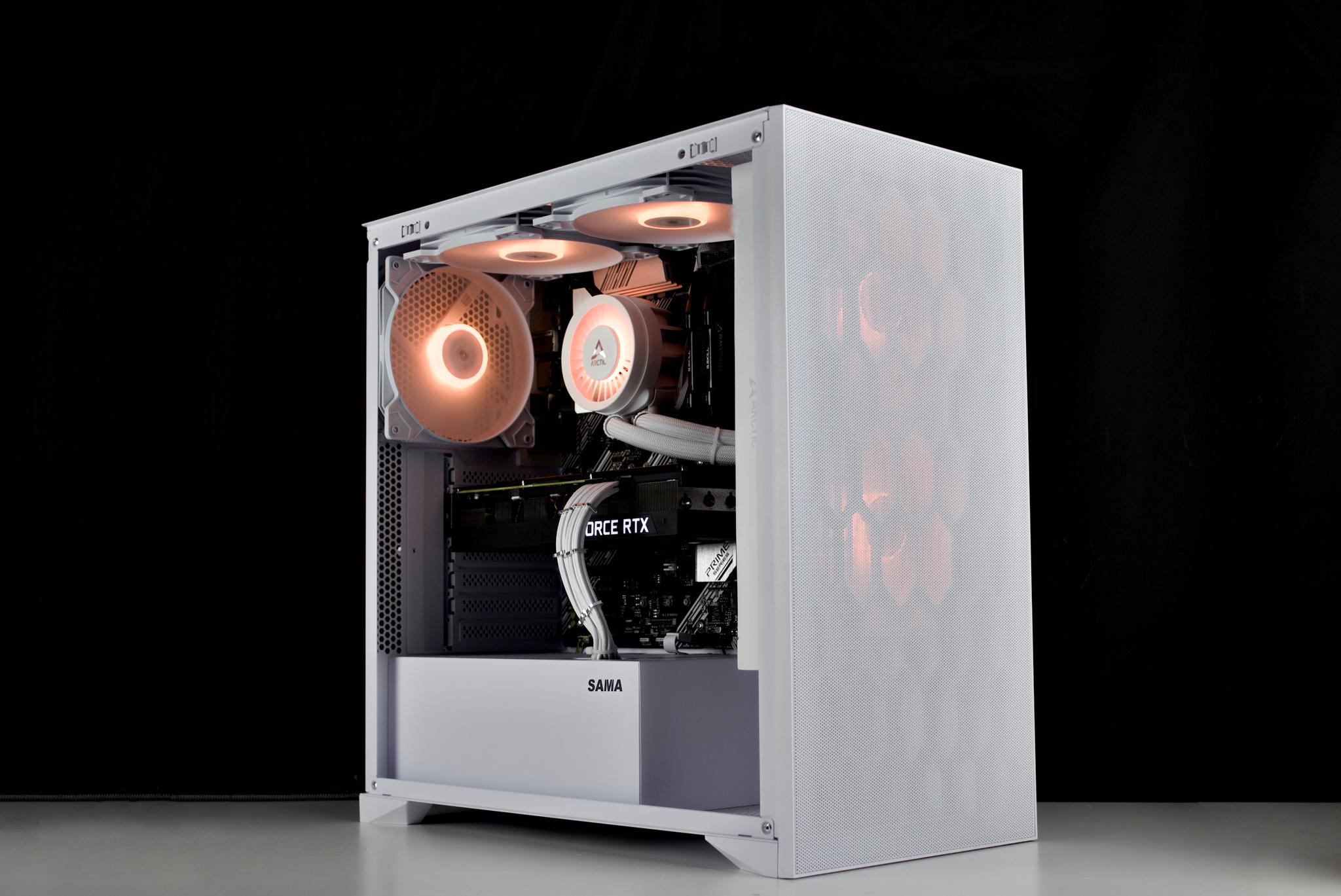 ❄️🧊💎- Whiteout 1440P Gaming PC | RTX 3080, Ryzen 7 5800X, 32GB RAM, 1TB NVMe SSD ❄️🧊💎