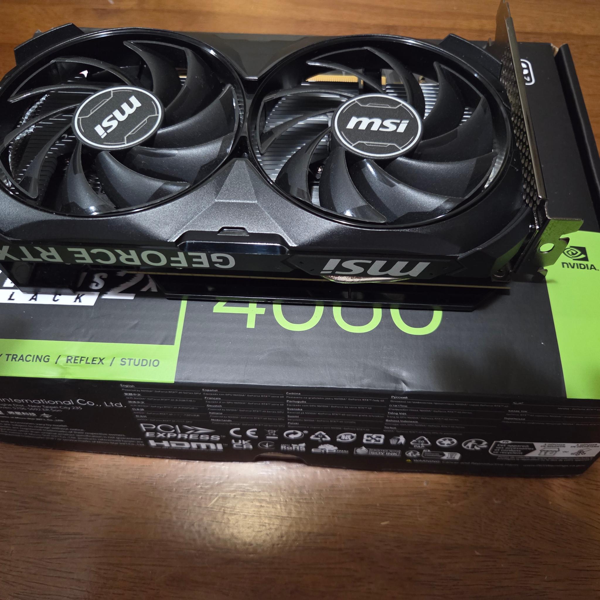 MSI VENTUS 2X BLACK GeForce RTX 4060