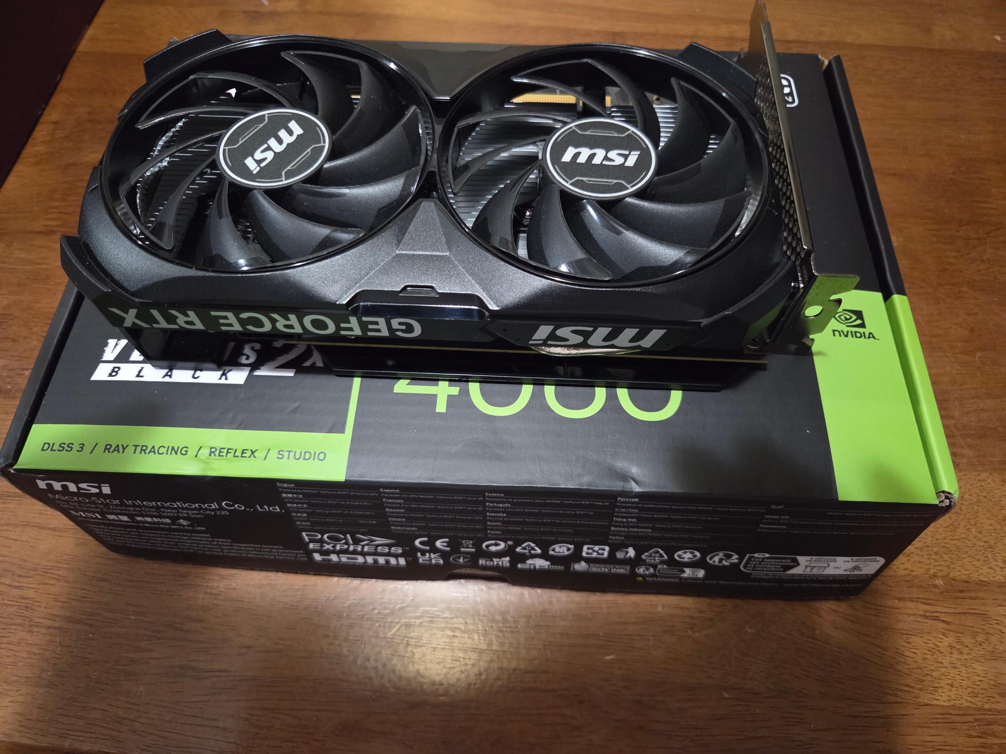 MSI VENTUS 2X BLACK GeForce RTX 4060