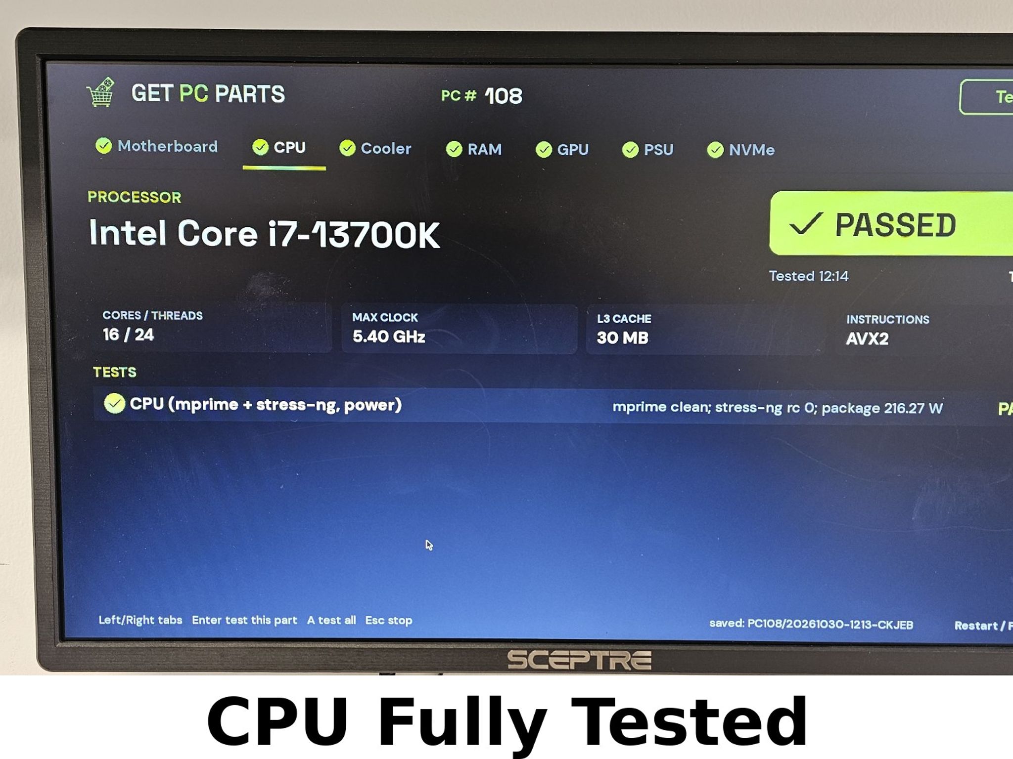 Intel Core i7-13700K LGA1700