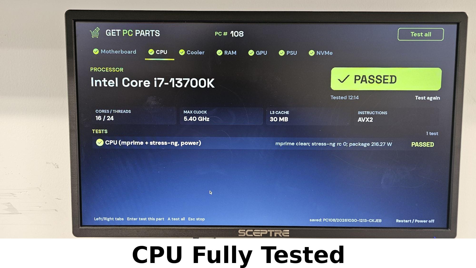 Intel Core i7-13700K LGA1700