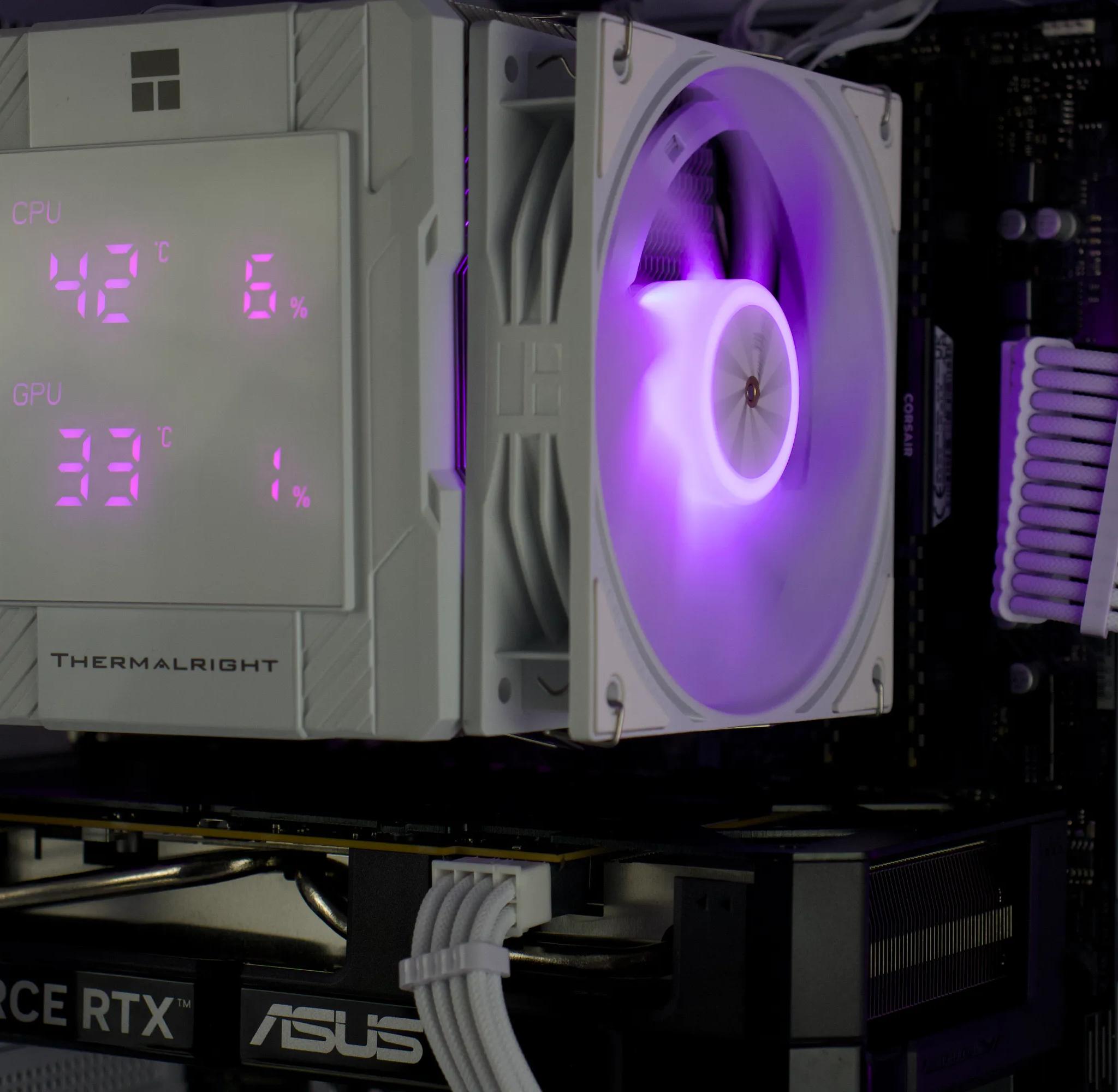🤍💎White Gaming PC – RTX 5060, Ryzen 5 5600X, 32GB RAM, 1TB SSD - RGB, WiFi, LED Screen🤍💎