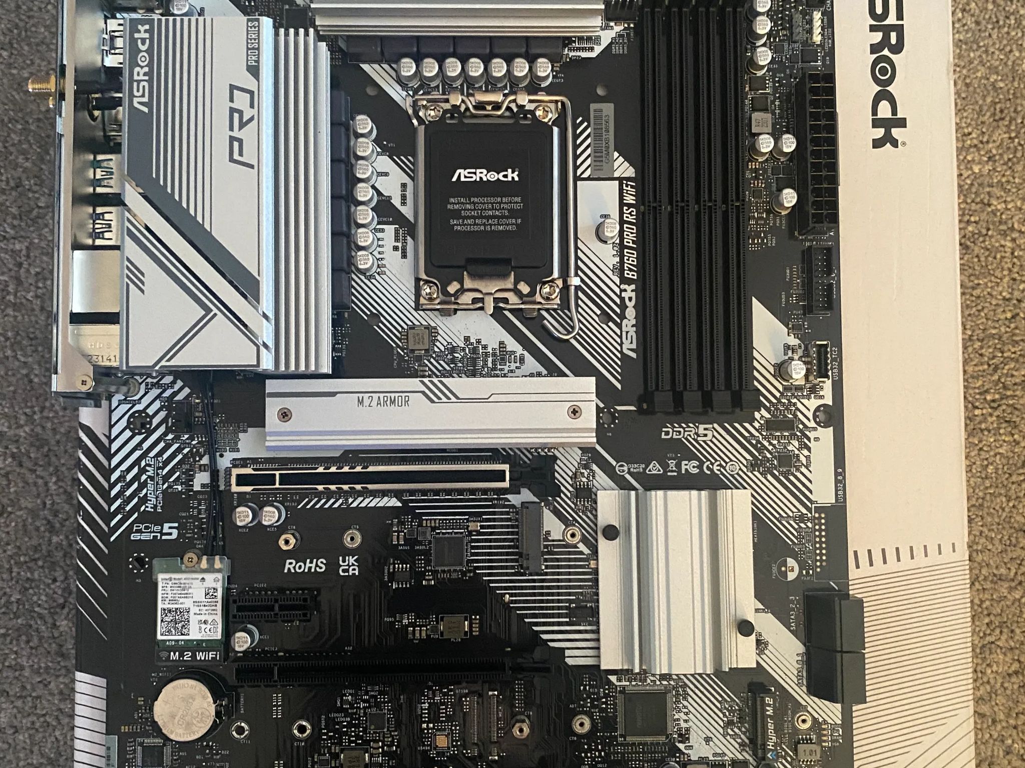 ASRock B760 Pro RS WIFI DDR5 Motherboard