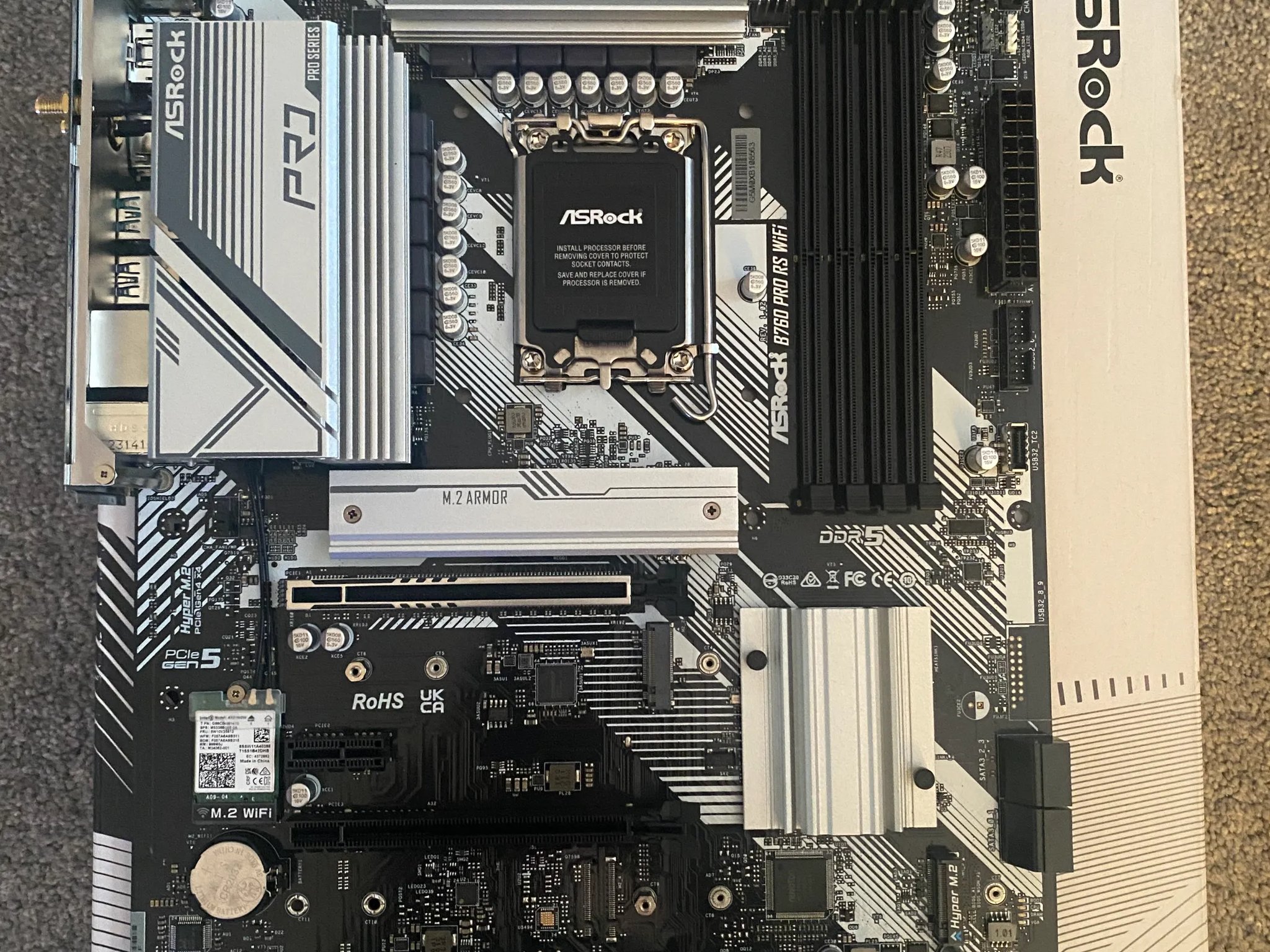 ASRock B760 Pro RS WIFI DDR5 Motherboard