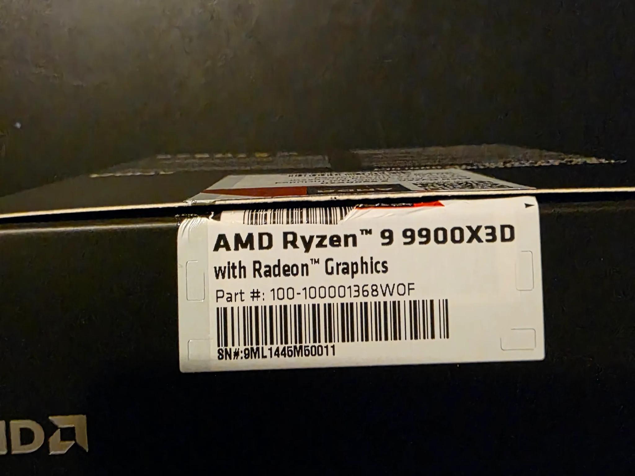 9900x3d Ryzen 9 Cpu Open Box