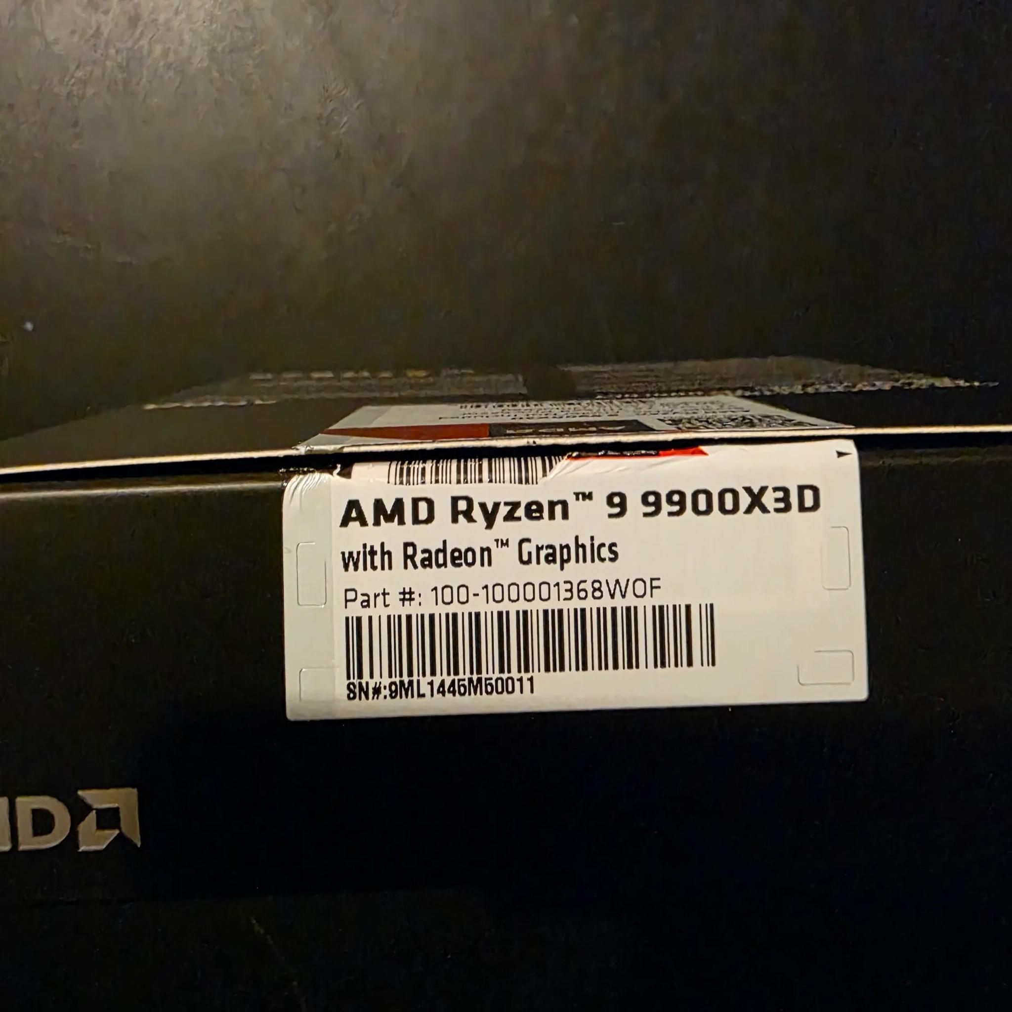 9900x3d Ryzen 9 Cpu Open Box