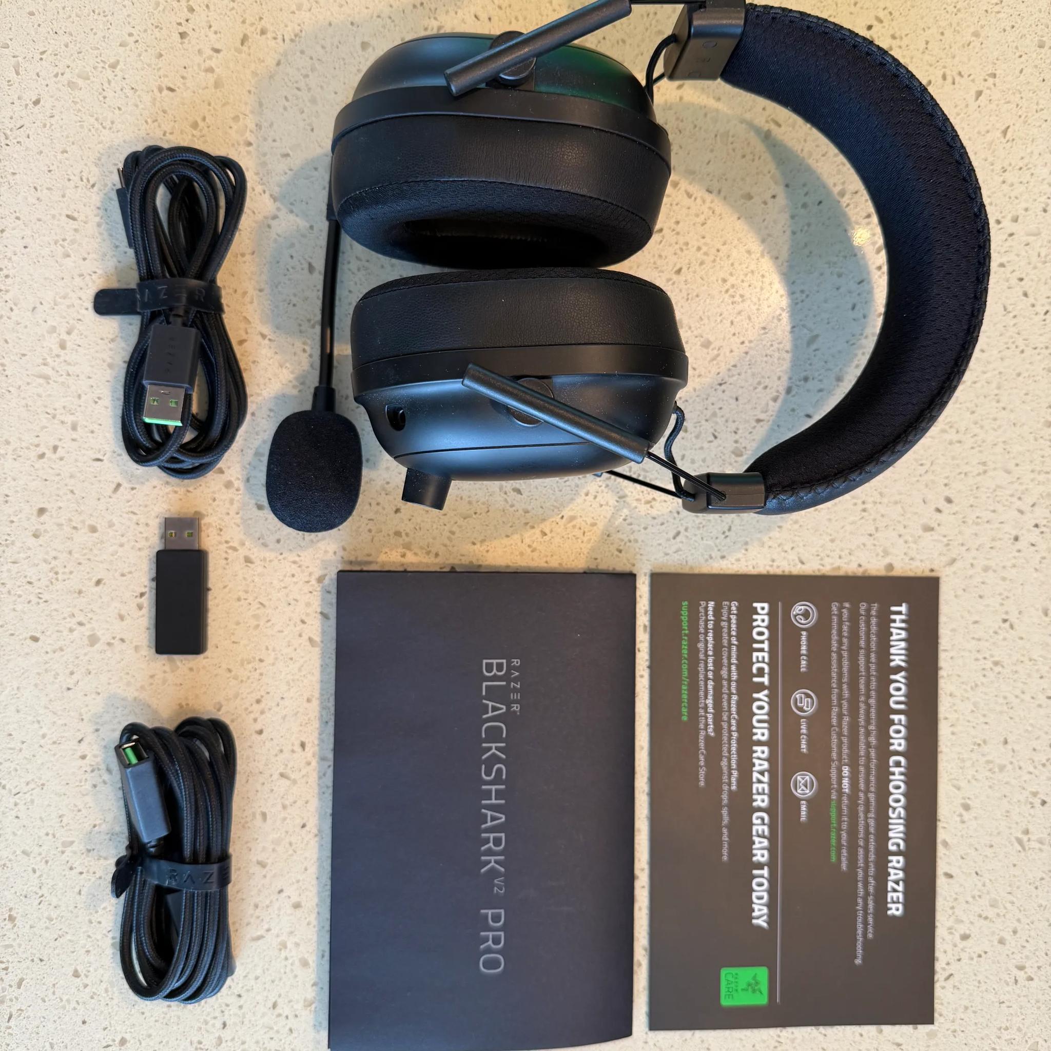 Razer BlackShark V2 Pro 2023 with Wicked Cushions Cooling Gel Cushions