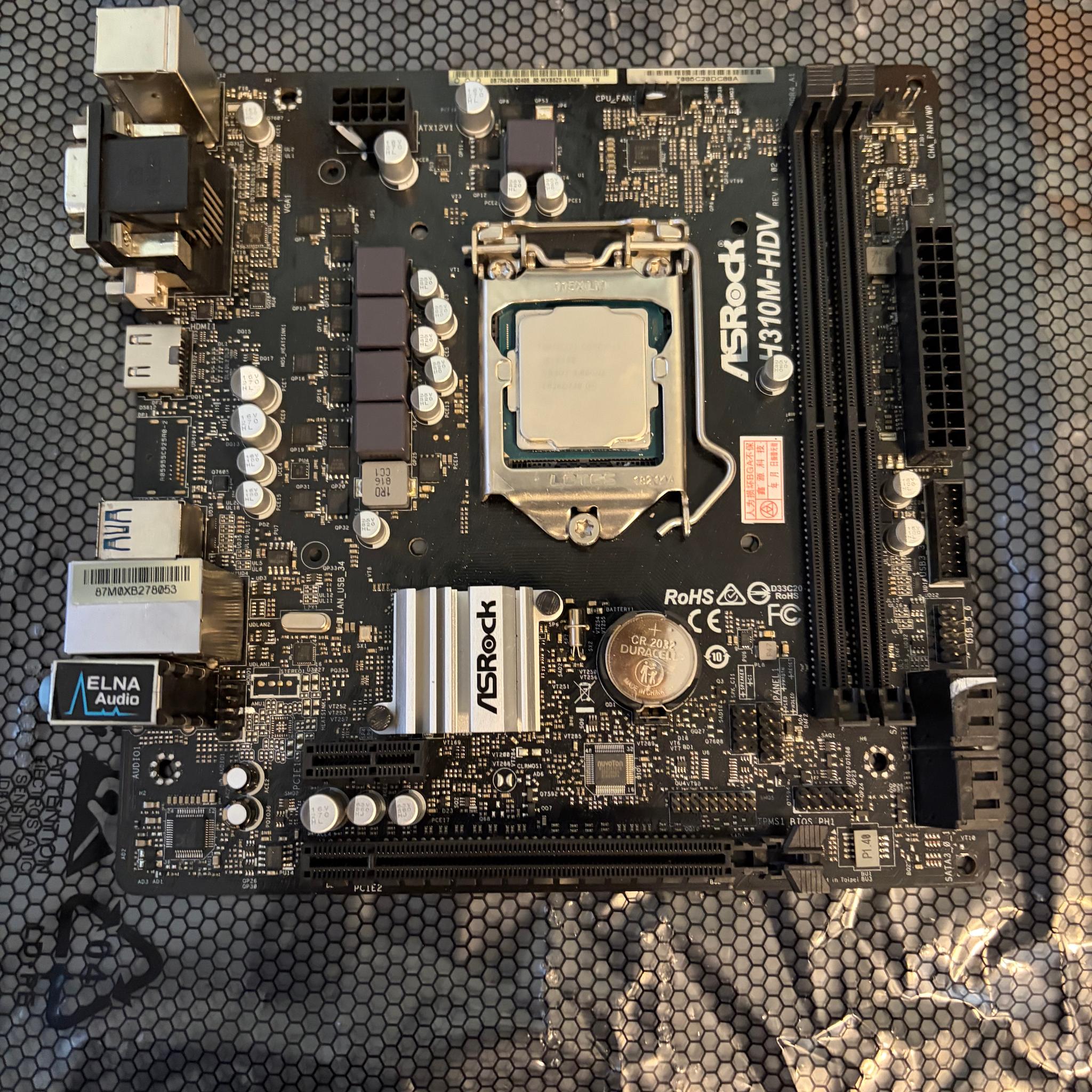 Intel Core i5-8400 and ASRock H310M-HDV
